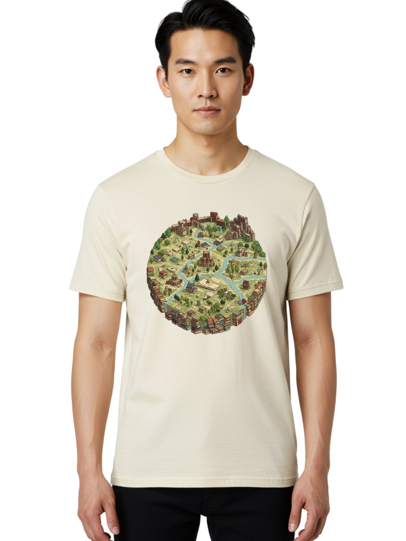 Isometric-Village Men'S Graphic Tee, 100% Cotton, Comfortable Casual Summer Wear, Machine Washable, Vintage Camera, Old Camera, Antique Camera, Black Camera, Classic Photography, Photography Equipment, Nostalgic Device, Film Camera, Camera Art Baf154 16