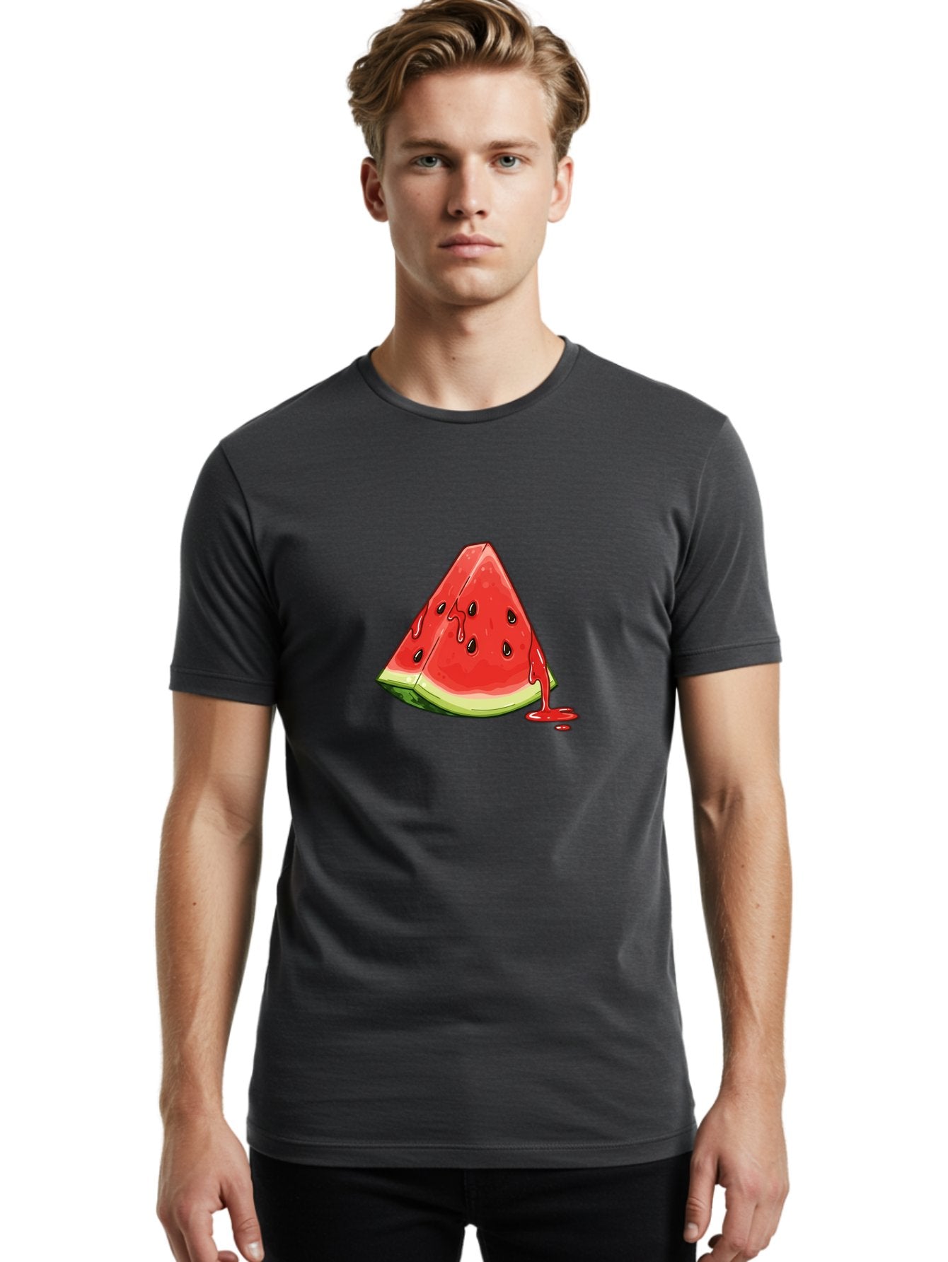 Juicy-Watermelon-Slice Men'S Graphic Tee, 100% Cotton, Comfortable Casual Summer Wear, Machine Washable, Vintage Camera, Old Camera, Antique Camera, Black Camera, Classic Photography, Photography Equipment, Nostalgic Device, Film Camera, Baf156 17