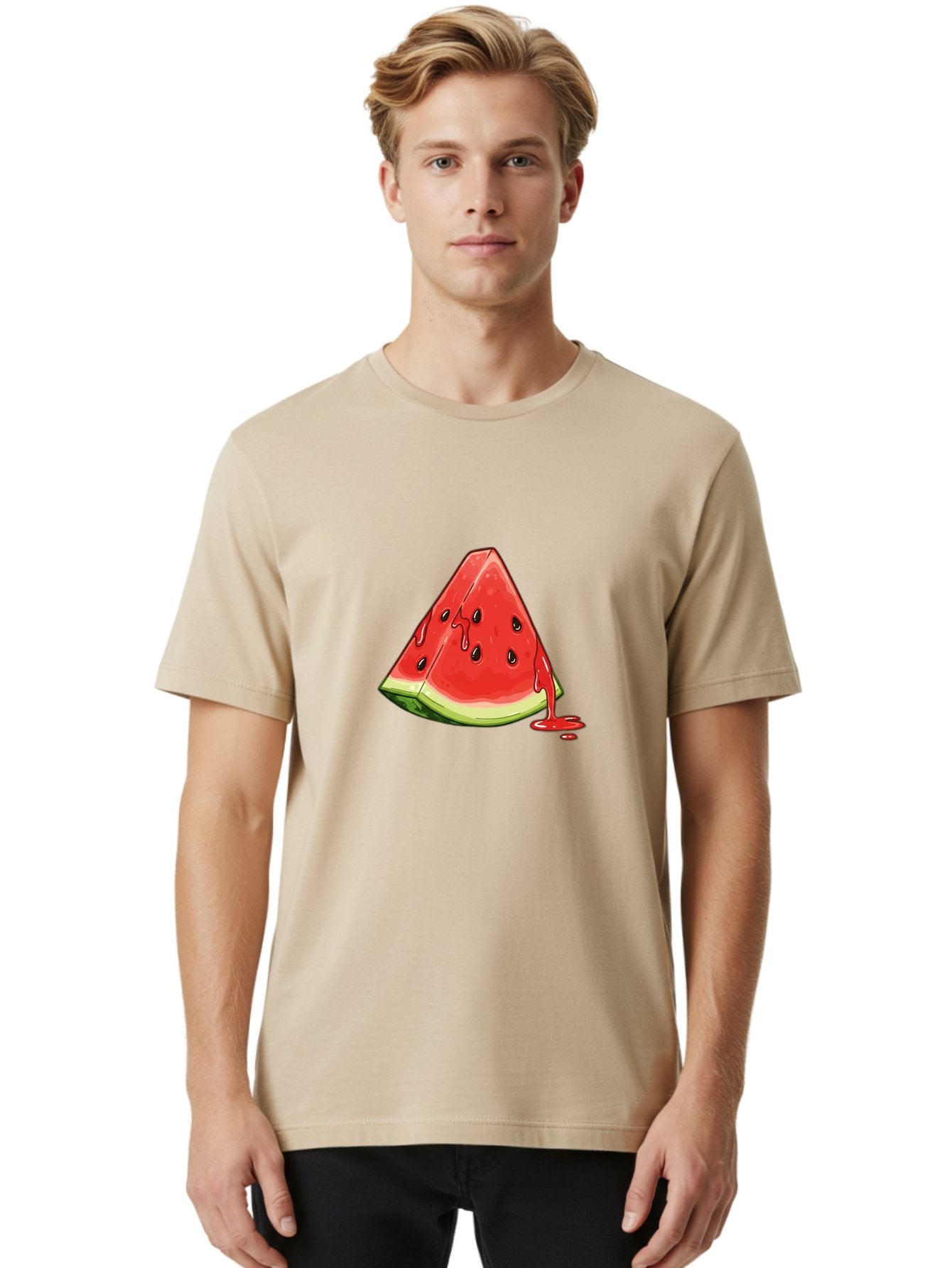Juicy-Watermelon-Slice Men'S Graphic Tee, 100% Cotton, Comfortable Casual Summer Wear, Machine Washable, Vintage Camera, Old Camera, Antique Camera, Black Camera, Classic Photography, Photography Equipment, Nostalgic Device, Film Camera, Baf156 25