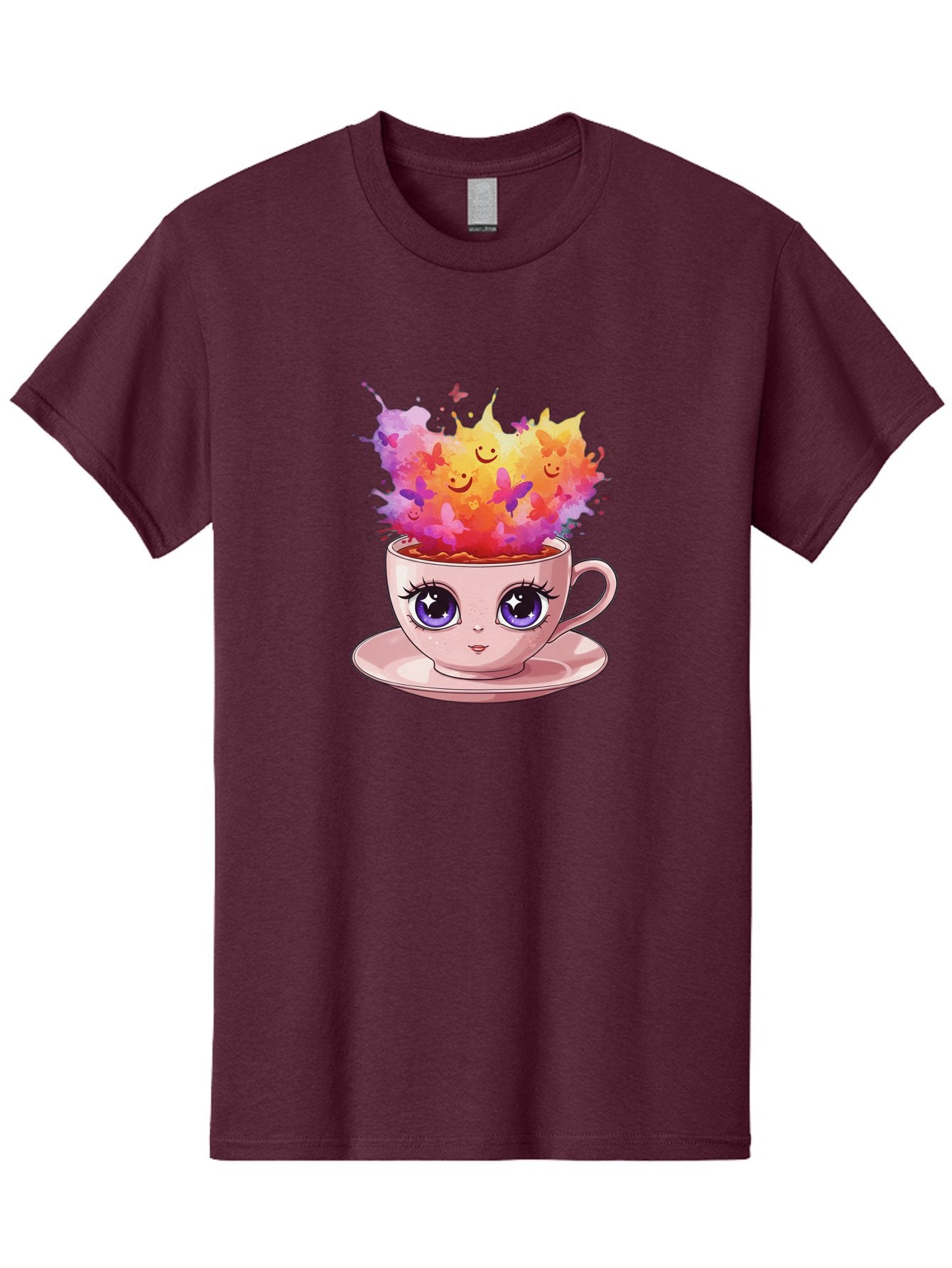 Kawaii-Coffee-Cup Men'S Graphic Tee, 100% Cotton, Comfortable Casual Summer Wear, Machine Washable, Vintage Camera, Old Camera, Antique Camera, Black Camera, Classic Photography, Photography Equipment, Nostalgic Device, Film Camera, Camera Art Baf158