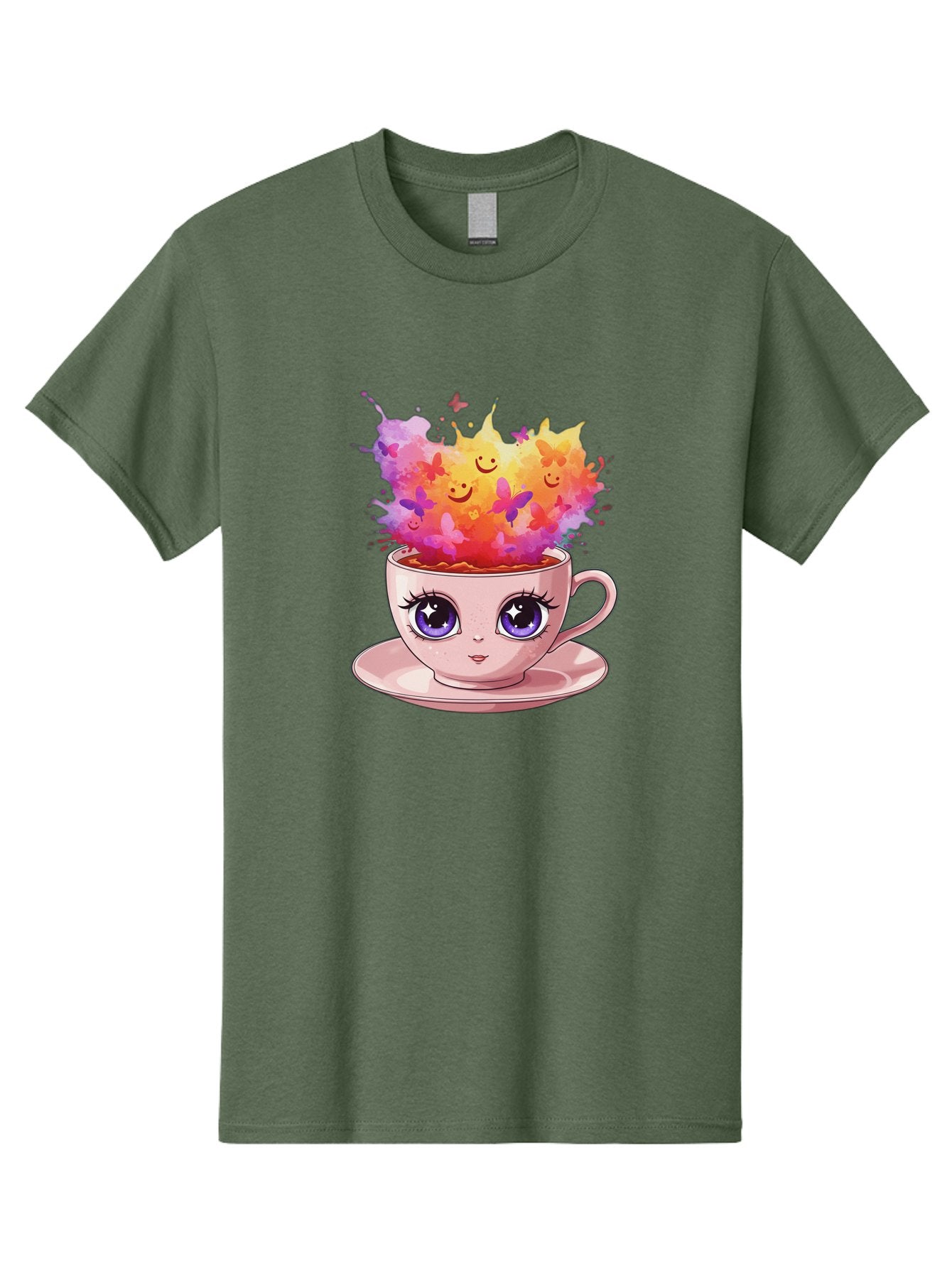 Kawaii-Coffee-Cup Men'S Graphic Tee, 100% Cotton, Comfortable Casual Summer Wear, Machine Washable, Vintage Camera, Old Camera, Antique Camera, Black Camera, Classic Photography, Photography Equipment, Nostalgic Device, Film Camera, Camera Art Baf158 5