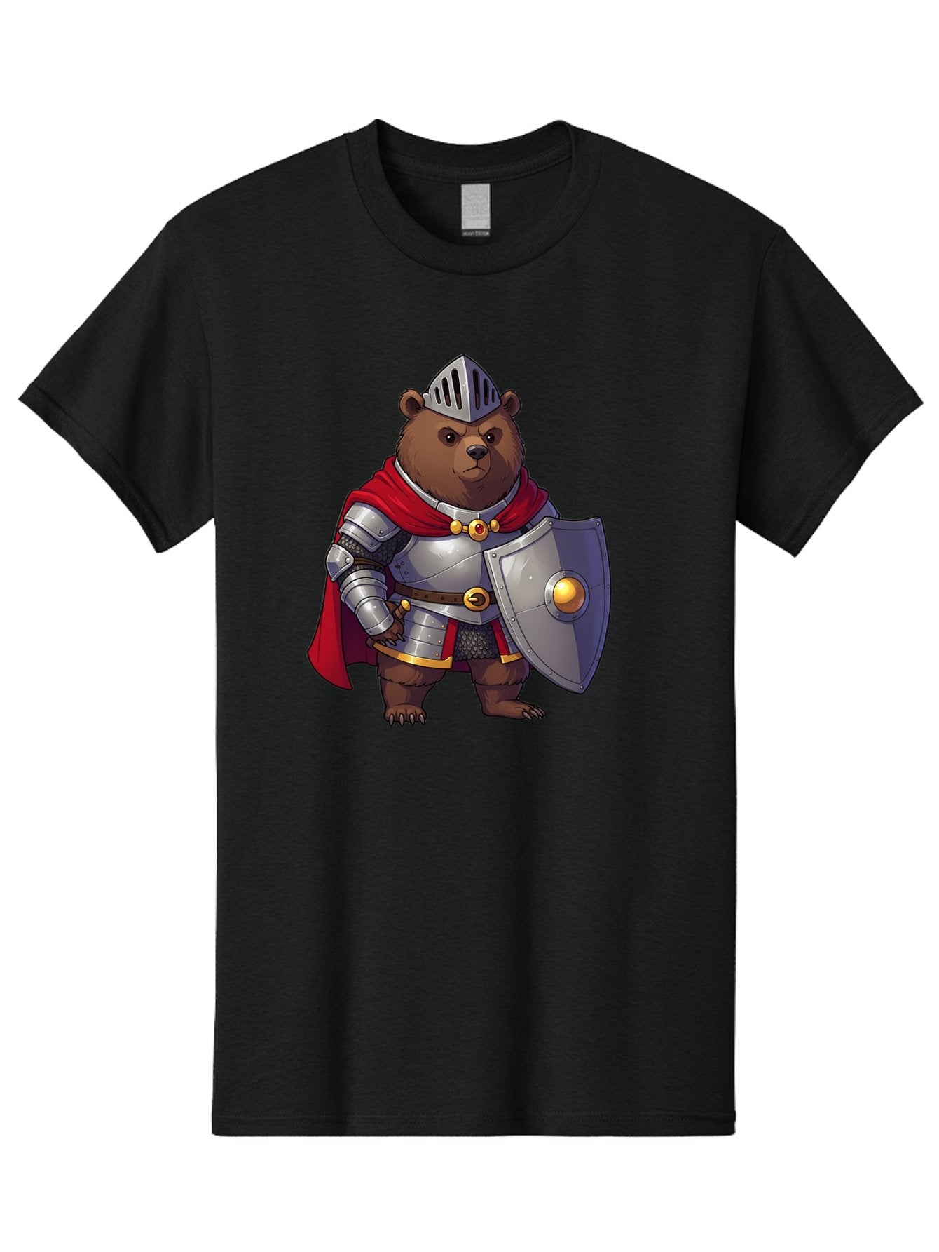 Knight-Bear-2 Men'S Graphic Tee, 100% Cotton, Comfortable Casual Summer Wear, Machine Washable, Vintage Camera, Old Camera, Antique Camera, Black Camera, Classic Photography, Photography Equipment, Nostalgic Device, Film Camera, Camera Art Baf166 8