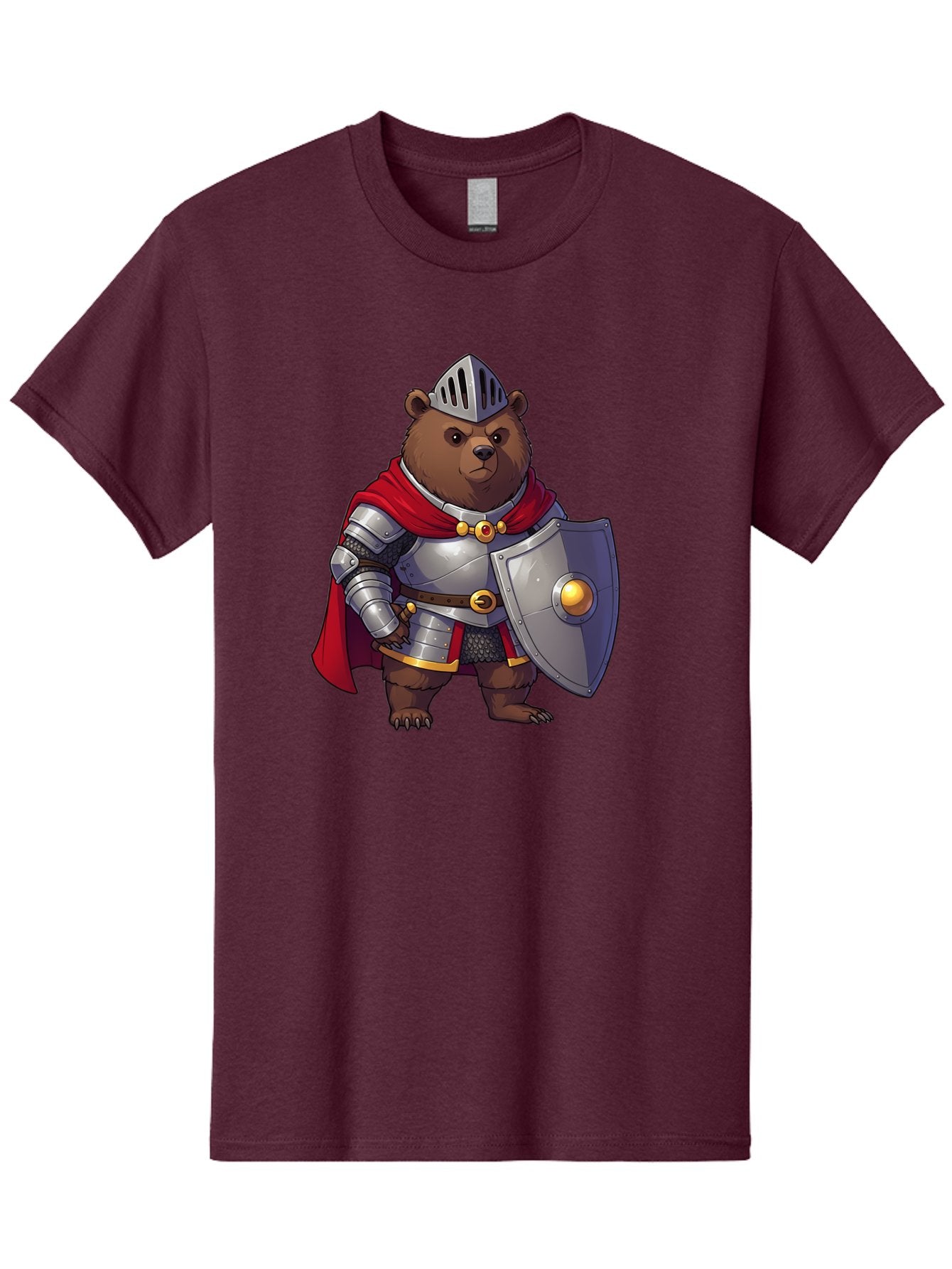 Knight-Bear-2 Men'S Graphic Tee, 100% Cotton, Comfortable Casual Summer Wear, Machine Washable, Vintage Camera, Old Camera, Antique Camera, Black Camera, Classic Photography, Photography Equipment, Nostalgic Device, Film Camera, Camera Art Baf166 5