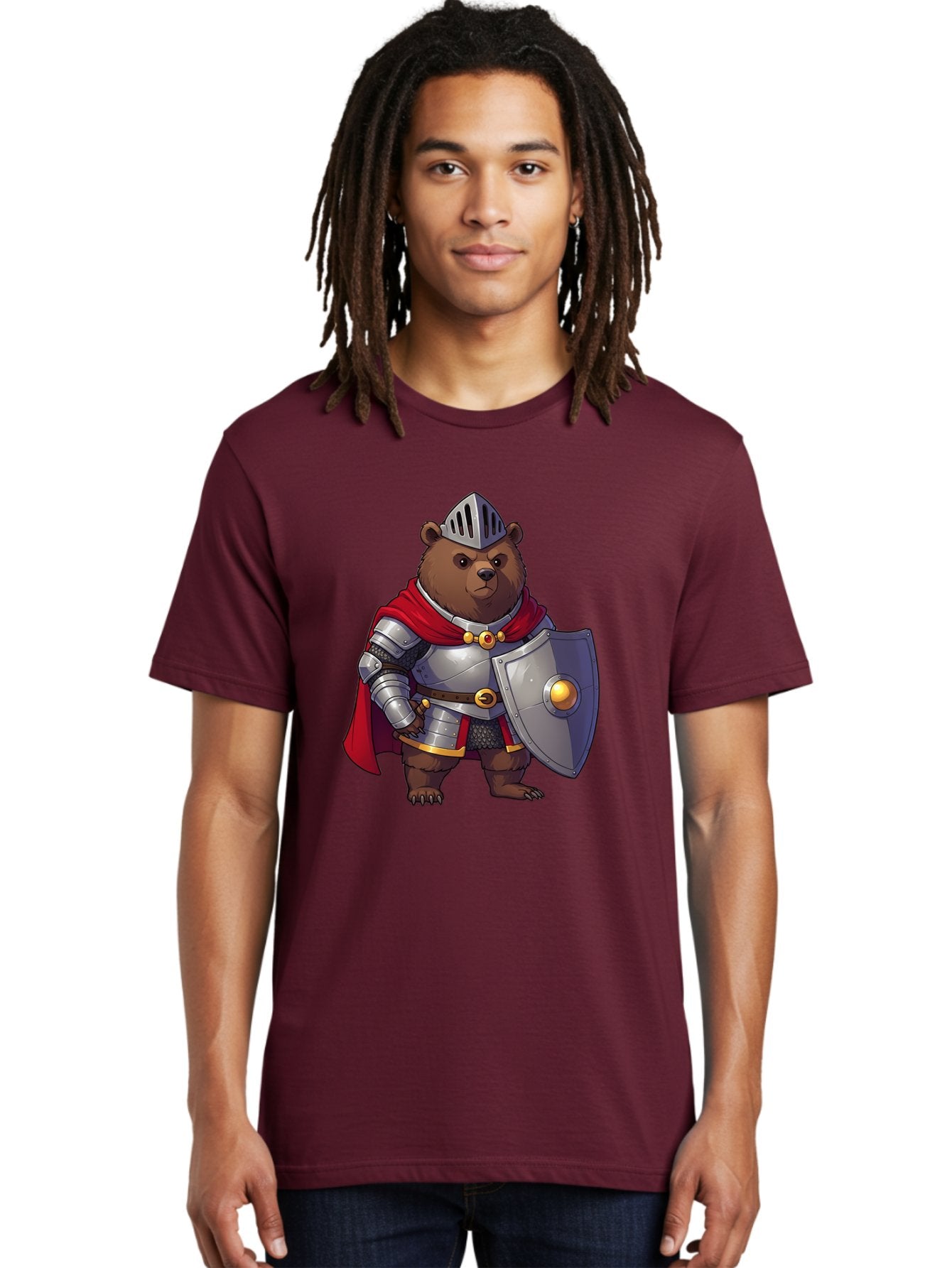 Knight-Bear-2 Men'S Graphic Tee, 100% Cotton, Comfortable Casual Summer Wear, Machine Washable, Vintage Camera, Old Camera, Antique Camera, Black Camera, Classic Photography, Photography Equipment, Nostalgic Device, Film Camera, Camera Art Baf166 23