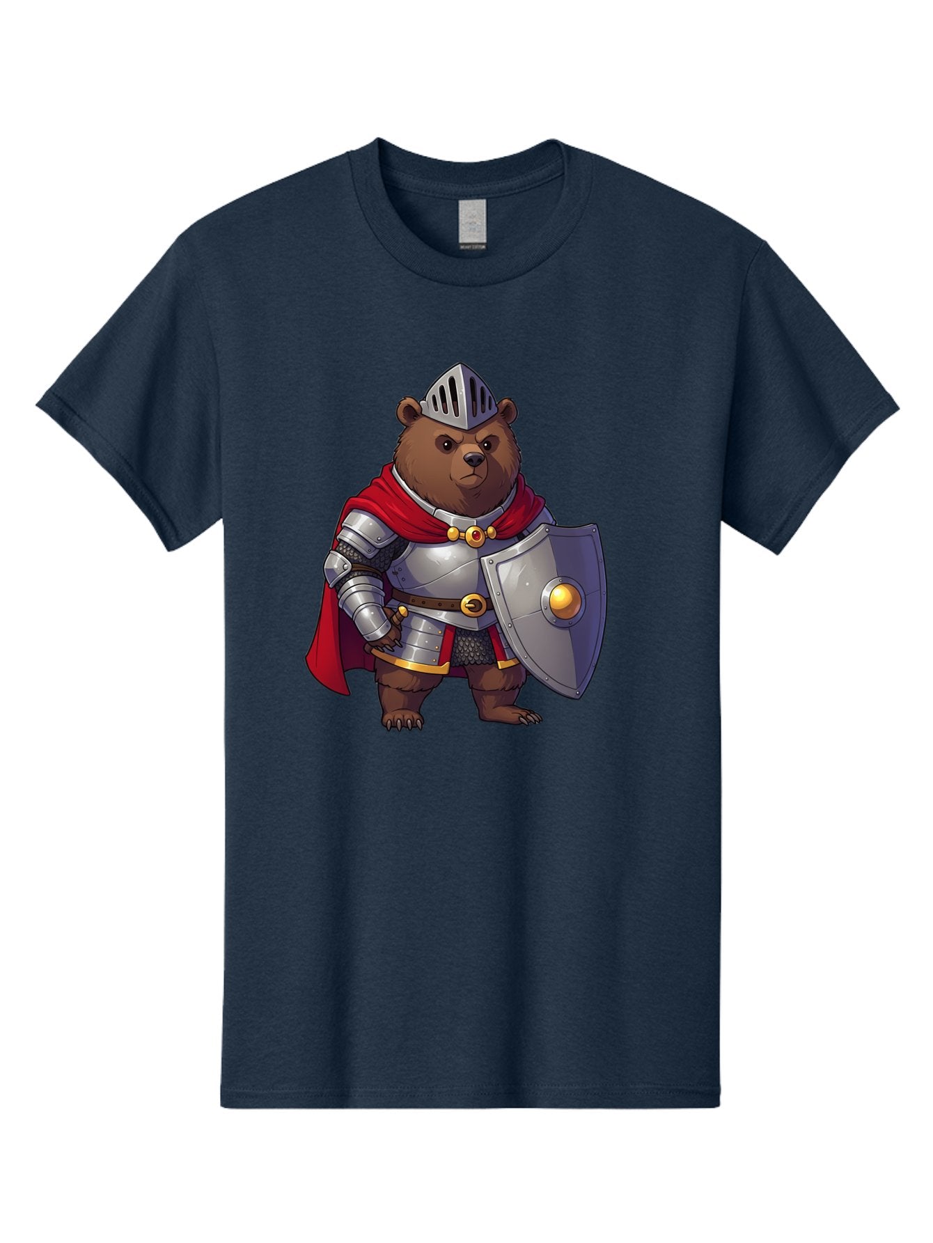 Knight-Bear-2 Men'S Graphic Tee, 100% Cotton, Comfortable Casual Summer Wear, Machine Washable, Vintage Camera, Old Camera, Antique Camera, Black Camera, Classic Photography, Photography Equipment, Nostalgic Device, Film Camera, Camera Art Baf166 10