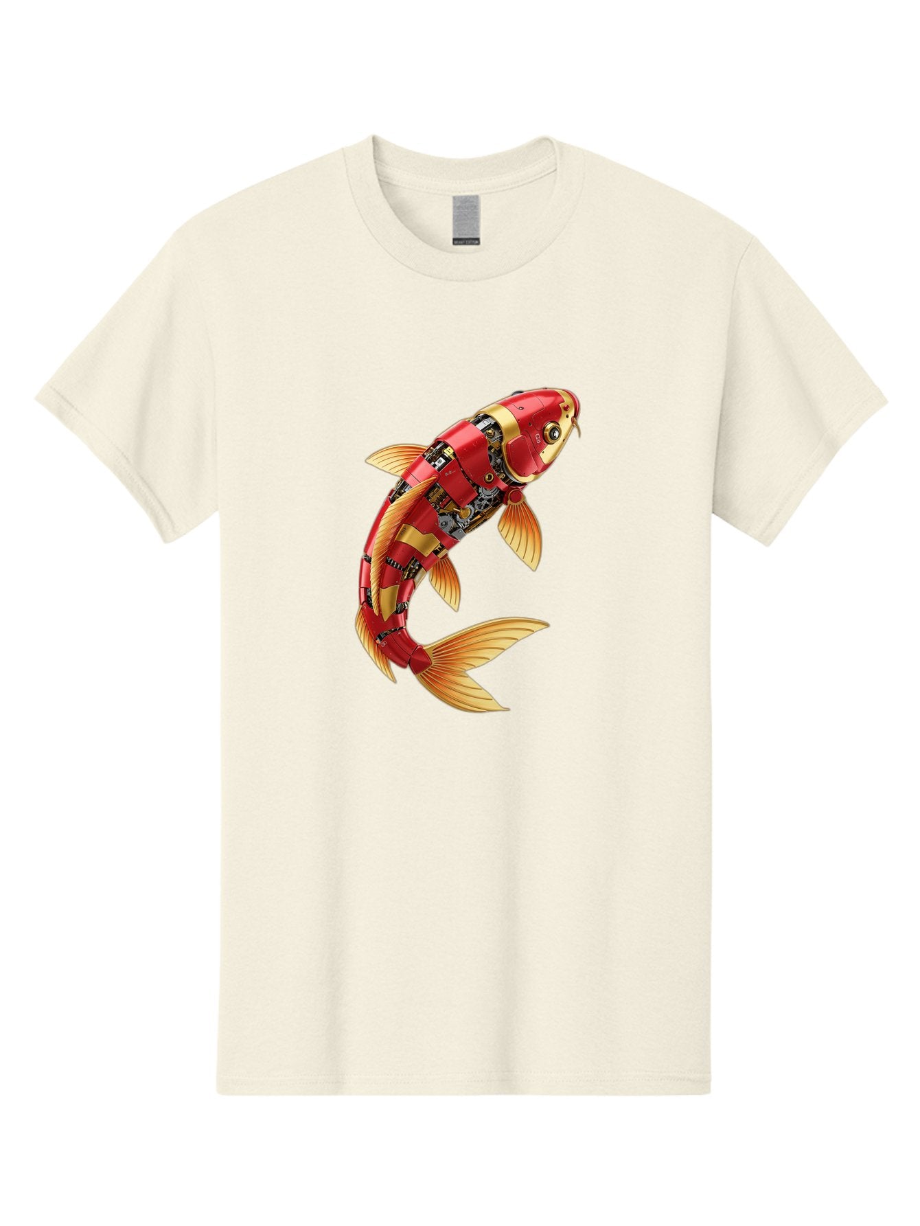 Koi-Fish-Robot-1 Men'S Graphic Tee, 100% Cotton, Comfortable Casual Summer Wear, Machine Washable, Vintage Camera, Old Camera, Antique Camera, Black Camera, Classic Photography, Photography Equipment, Nostalgic Device, Film Camera, Camera Art Baf171 14