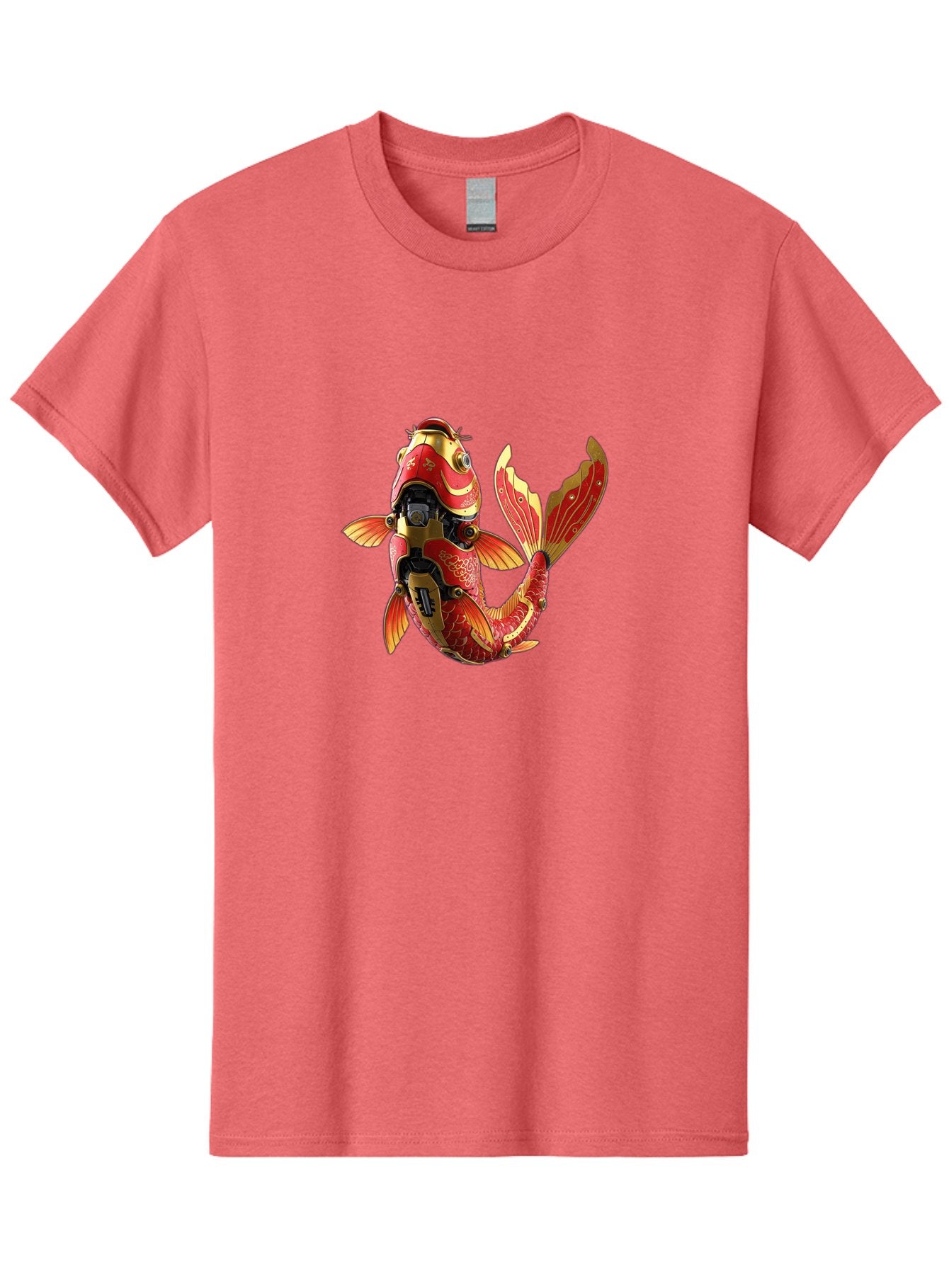 Koi-Fish-Robot-2 Men'S Graphic Tee, 100% Cotton, Comfortable Casual Summer Wear, Machine Washable, Vintage Camera, Old Camera, Antique Camera, Black Camera, Classic Photography, Photography Equipment, Nostalgic Device, Film Camera, Camera Art Baf172 8