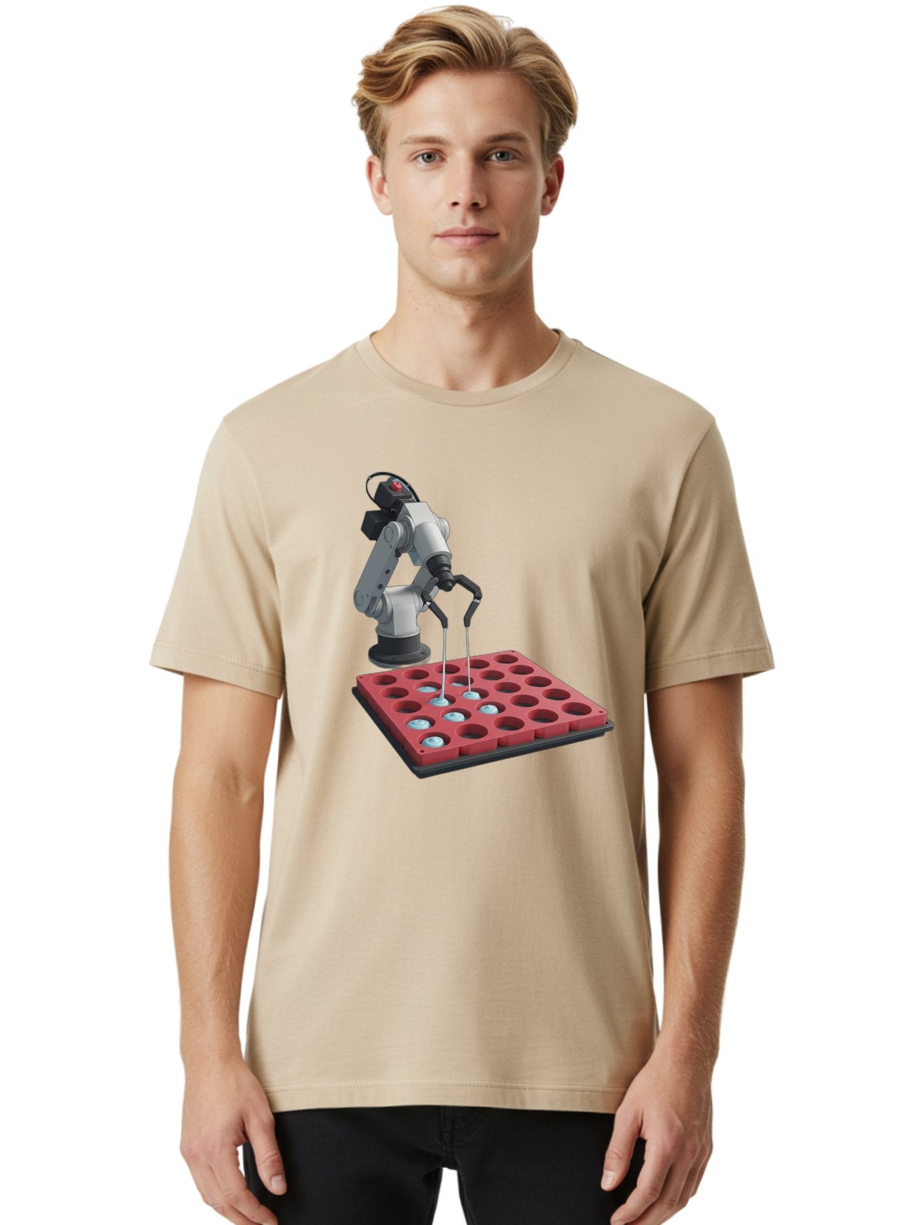 Laboratory-Robot-Arm Men'S Graphic Tee, 100% Cotton, Comfortable Casual Summer Wear, Machine Washable, Vintage Camera, Old Camera, Antique Camera, Black Camera, Classic Photography, Photography Equipment, Nostalgic Device, Film Camera, Baf180 26