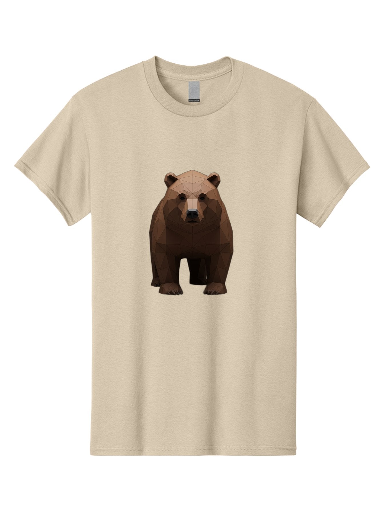 Low-Poly-Bear-1 Men'S Graphic Tee, 100% Cotton, Comfortable Casual Summer Wear, Machine Washable, Vintage Camera, Old Camera, Antique Camera, Black Camera, Classic Photography, Photography Equipment, Nostalgic Device, Film Camera, Camera Art Baf184 12