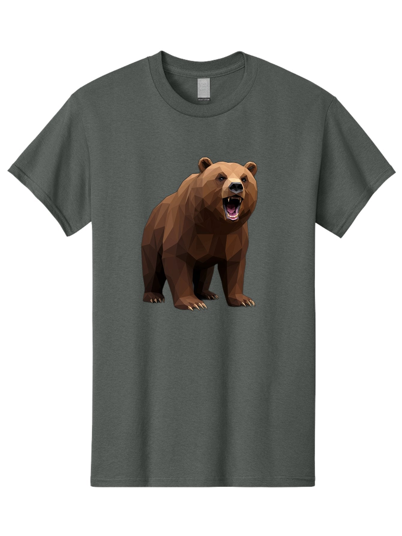 Low-Poly-Bear-2 Men'S Graphic Tee, 100% Cotton, Comfortable Casual Summer Wear, Machine Washable, Vintage Camera, Old Camera, Antique Camera, Black Camera, Classic Photography, Photography Equipment, Nostalgic Device, Film Camera, Camera Art Baf185 14