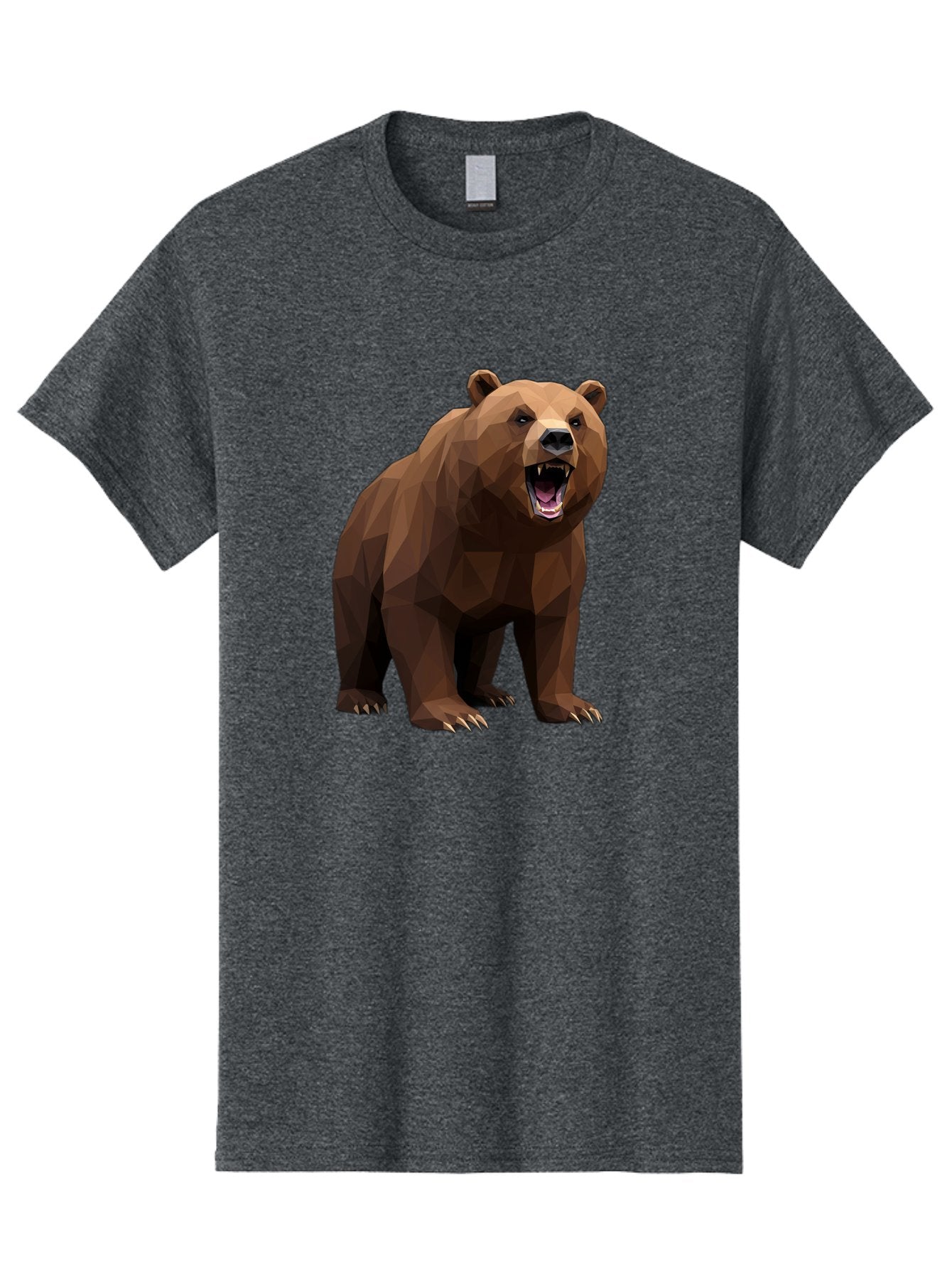 Low-Poly-Bear-2 Men'S Graphic Tee, 100% Cotton, Comfortable Casual Summer Wear, Machine Washable, Vintage Camera, Old Camera, Antique Camera, Black Camera, Classic Photography, Photography Equipment, Nostalgic Device, Film Camera, Camera Art Baf185 12