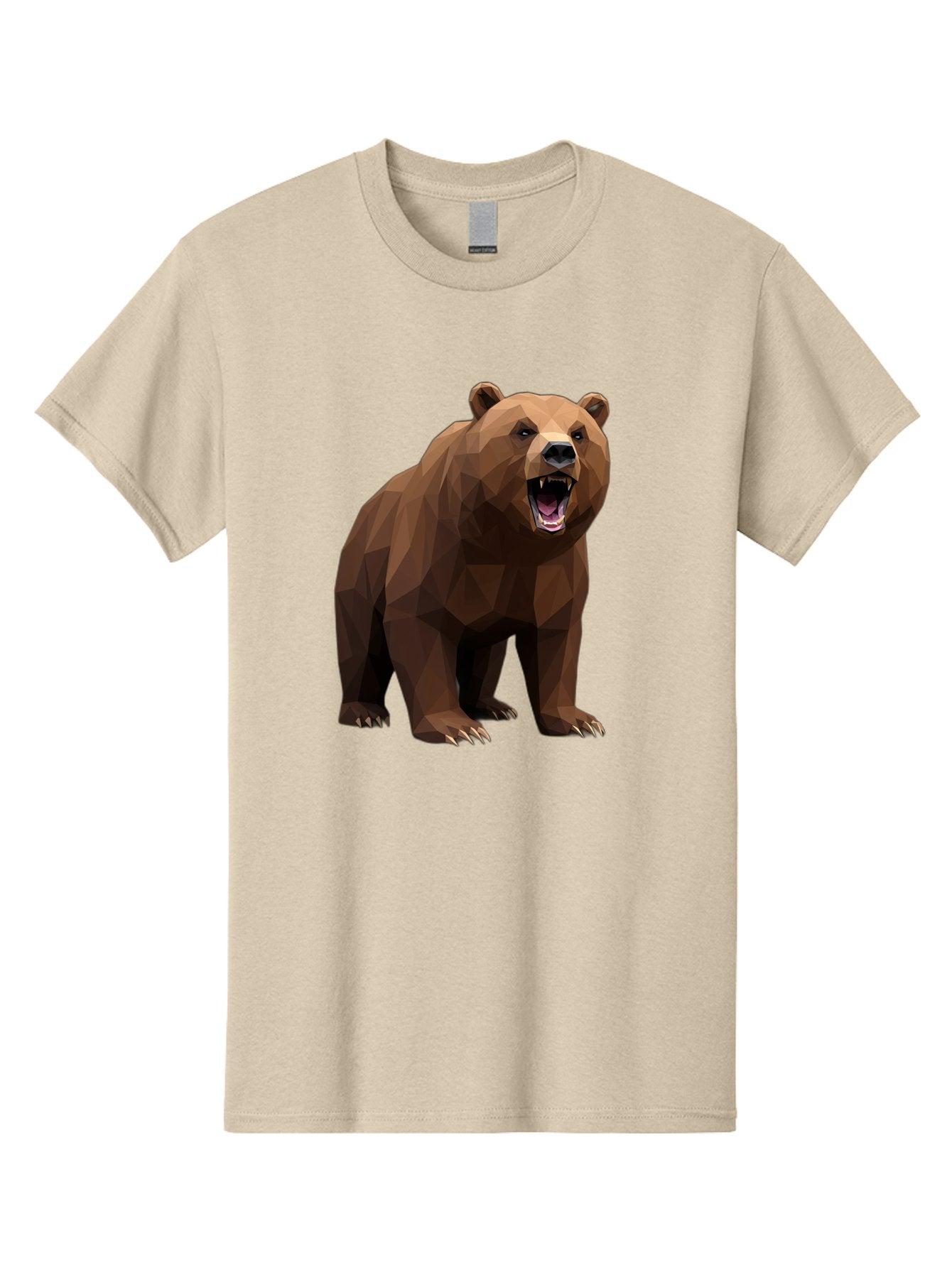 Low-Poly-Bear-2 Men'S Graphic Tee, 100% Cotton, Comfortable Casual Summer Wear, Machine Washable, Vintage Camera, Old Camera, Antique Camera, Black Camera, Classic Photography, Photography Equipment, Nostalgic Device, Film Camera, Camera Art Baf185 11