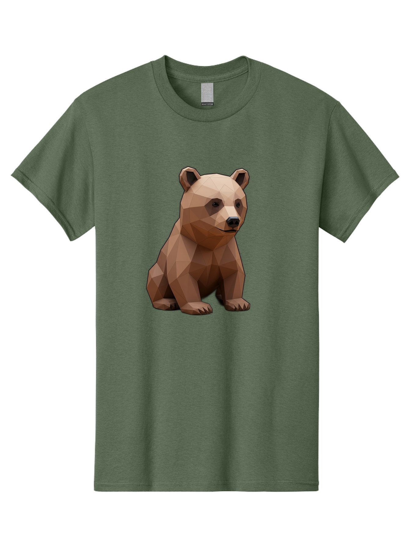 Low-Poly-Bear-3 Men'S Graphic Tee, 100% Cotton, Comfortable Casual Summer Wear, Machine Washable, Vintage Camera, Old Camera, Antique Camera, Black Camera, Classic Photography, Photography Equipment, Nostalgic Device, Film Camera, Camera Art Baf186 12