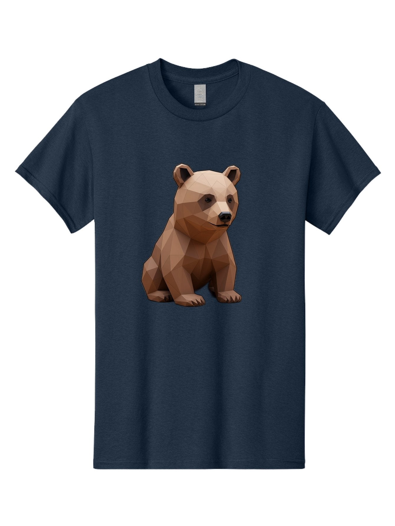 Low-Poly-Bear-3 Men'S Graphic Tee, 100% Cotton, Comfortable Casual Summer Wear, Machine Washable, Vintage Camera, Old Camera, Antique Camera, Black Camera, Classic Photography, Photography Equipment, Nostalgic Device, Film Camera, Camera Art Baf186 13