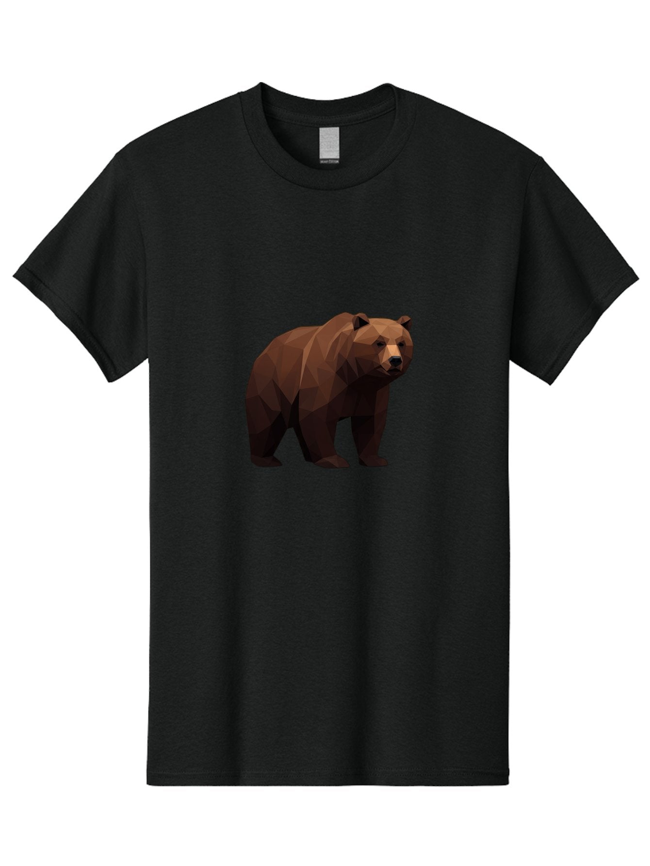 Low-Poly-Bear-4 Men'S Graphic Tee, 100% Cotton, Comfortable Casual Summer Wear, Machine Washable, Vintage Camera, Old Camera, Antique Camera, Black Camera, Classic Photography, Photography Equipment, Nostalgic Device, Film Camera, Camera Art Baf187 14