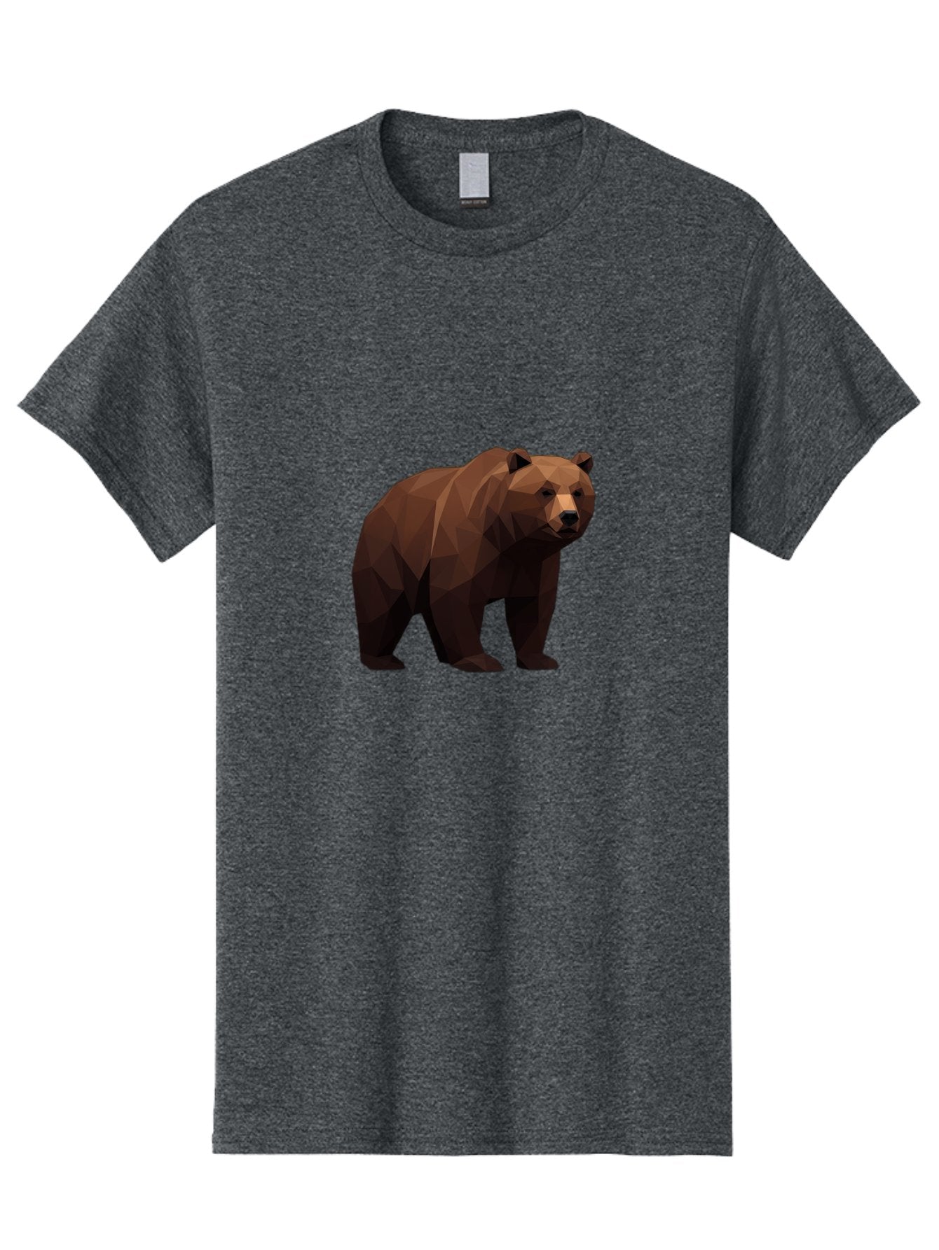 Low-Poly-Bear-4 Men'S Graphic Tee, 100% Cotton, Comfortable Casual Summer Wear, Machine Washable, Vintage Camera, Old Camera, Antique Camera, Black Camera, Classic Photography, Photography Equipment, Nostalgic Device, Film Camera, Camera Art Baf187 13