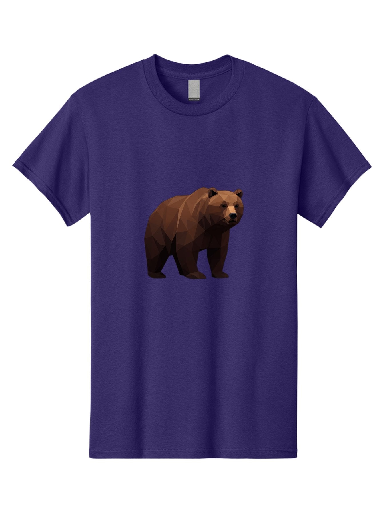 Low-Poly-Bear-4 Men'S Graphic Tee, 100% Cotton, Comfortable Casual Summer Wear, Machine Washable, Vintage Camera, Old Camera, Antique Camera, Black Camera, Classic Photography, Photography Equipment, Nostalgic Device, Film Camera, Camera Art Baf187 15