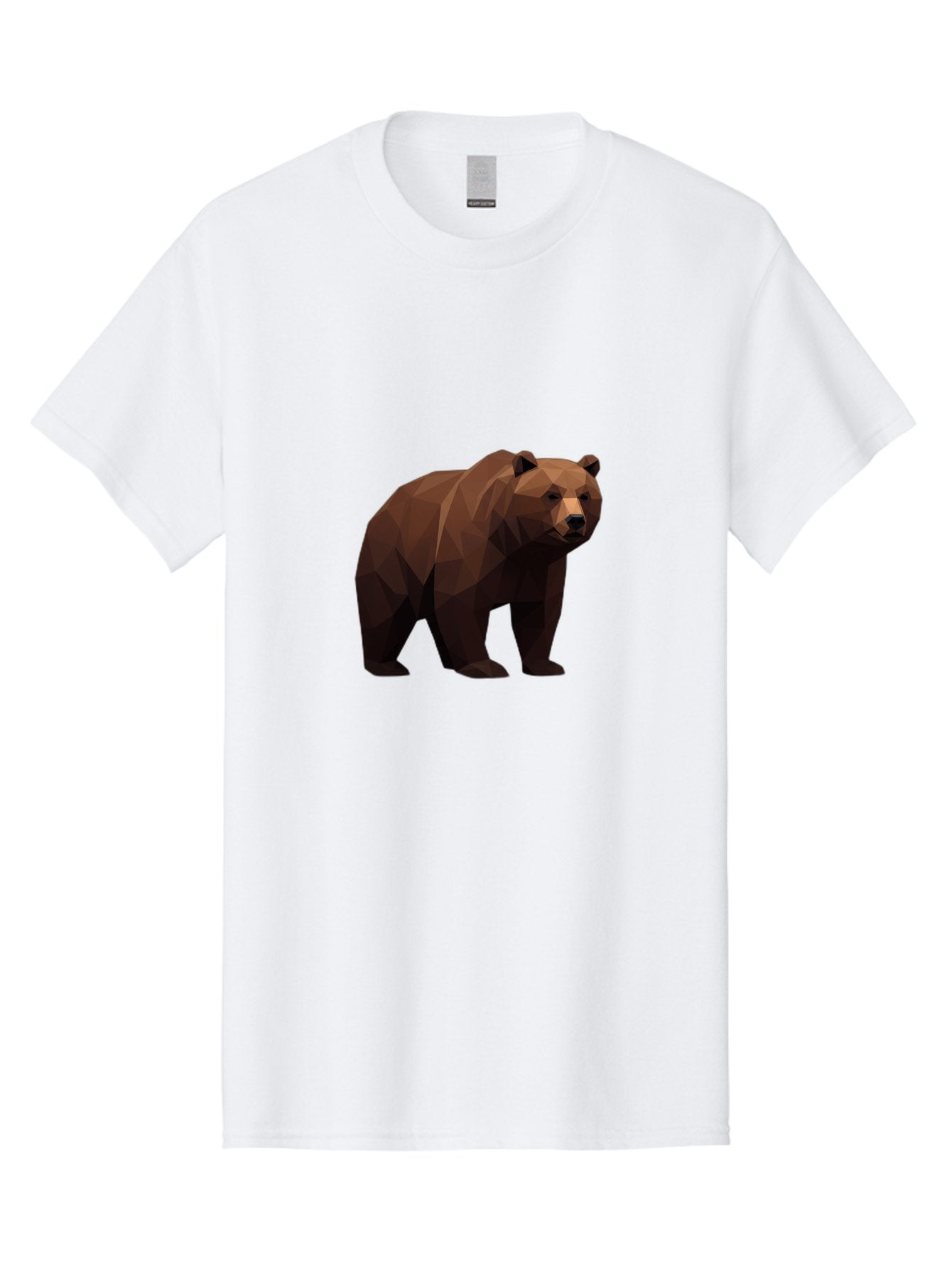 Low-Poly-Bear-4 Men'S Graphic Tee, 100% Cotton, Comfortable Casual Summer Wear, Machine Washable, Vintage Camera, Old Camera, Antique Camera, Black Camera, Classic Photography, Photography Equipment, Nostalgic Device, Film Camera, Camera Art Baf187 12