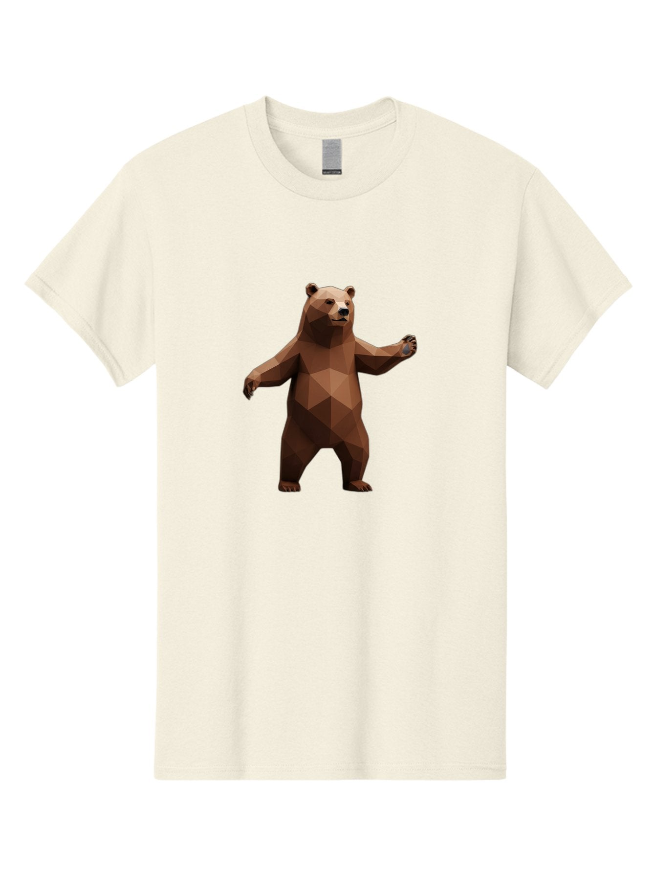 Low-Poly-Bear-5 Men'S Graphic Tee, 100% Cotton, Comfortable Casual Summer Wear, Machine Washable, Vintage Camera, Old Camera, Antique Camera, Black Camera, Classic Photography, Photography Equipment, Nostalgic Device, Film Camera, Camera Art Baf188 15