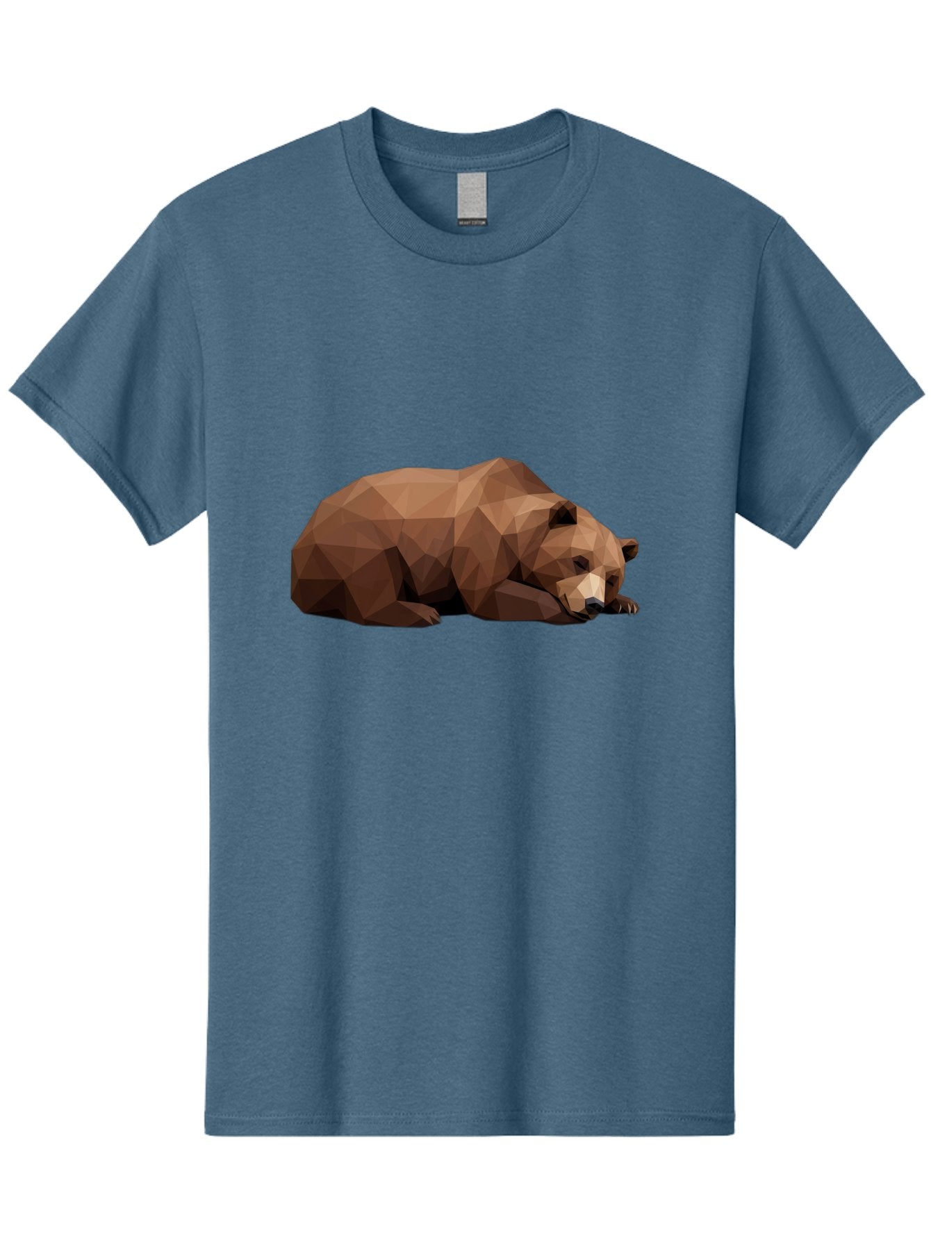 Low-Poly-Bear-6 Men'S Graphic Tee, 100% Cotton, Comfortable Casual Summer Wear, Machine Washable, Vintage Camera, Old Camera, Antique Camera, Black Camera, Classic Photography, Photography Equipment, Nostalgic Device, Film Camera, Camera Art Baf189 5