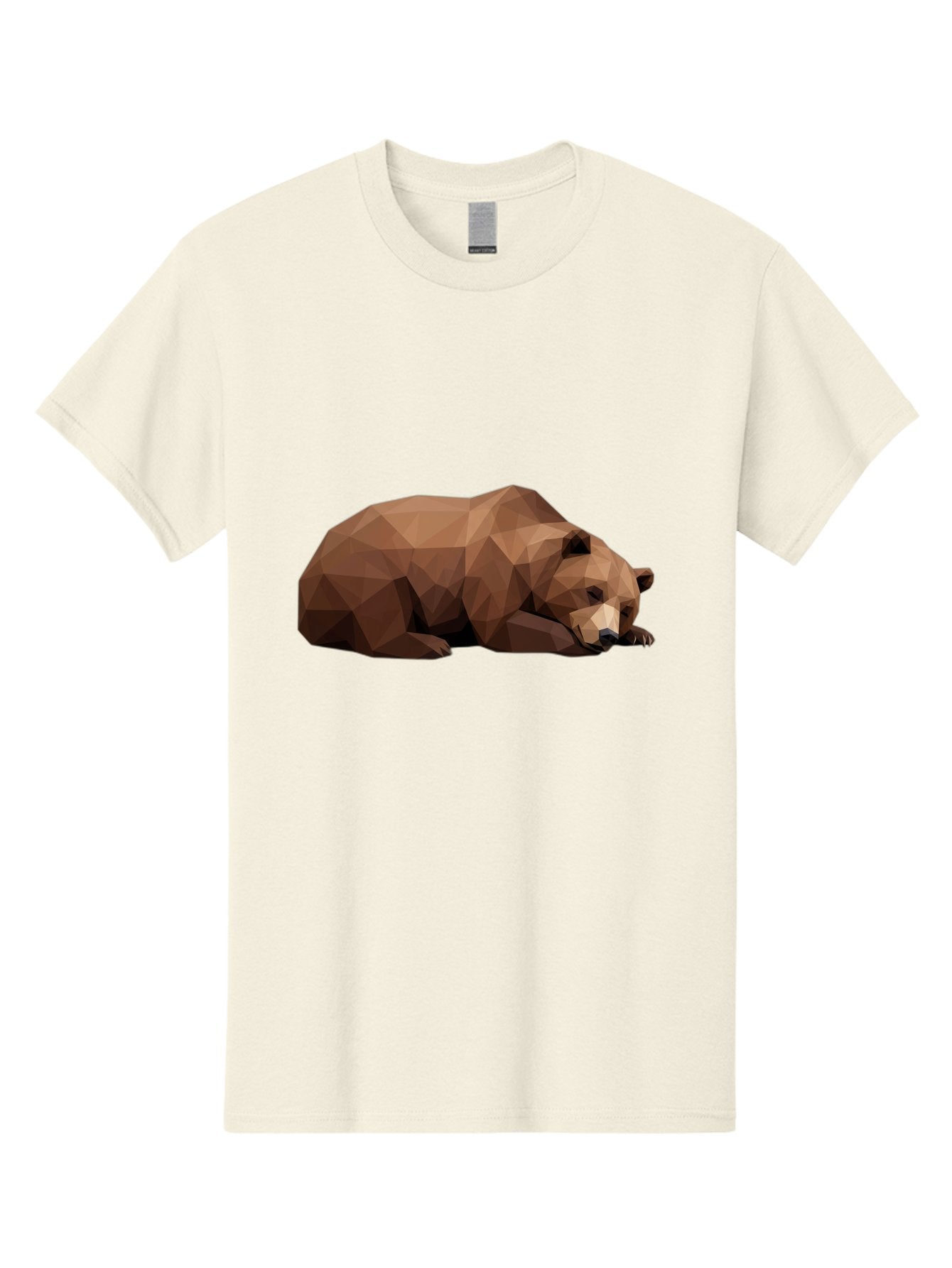 Low-Poly-Bear-6 Men'S Graphic Tee, 100% Cotton, Comfortable Casual Summer Wear, Machine Washable, Vintage Camera, Old Camera, Antique Camera, Black Camera, Classic Photography, Photography Equipment, Nostalgic Device, Film Camera, Camera Art Baf189