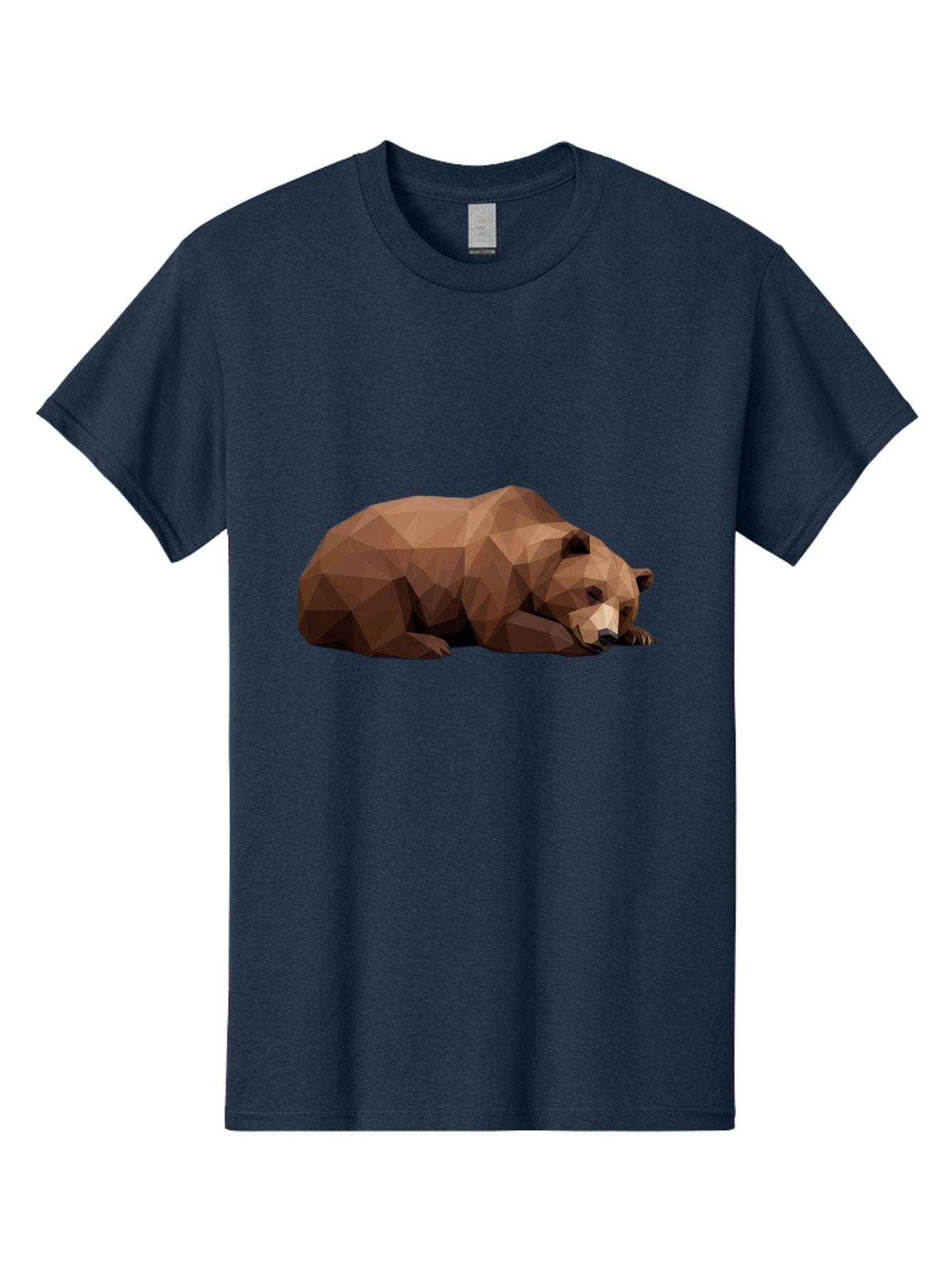 Low-Poly-Bear-6 Men'S Graphic Tee, 100% Cotton, Comfortable Casual Summer Wear, Machine Washable, Vintage Camera, Old Camera, Antique Camera, Black Camera, Classic Photography, Photography Equipment, Nostalgic Device, Film Camera, Camera Art Baf189 9