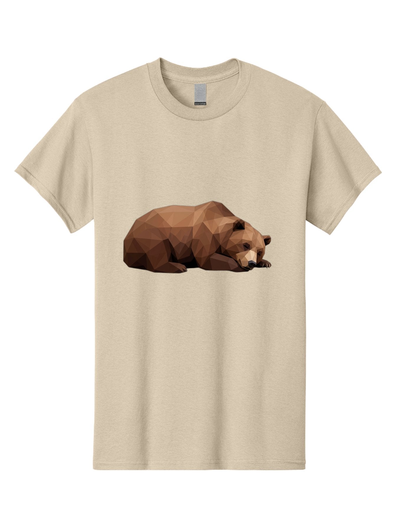 Low-Poly-Bear-6 Men'S Graphic Tee, 100% Cotton, Comfortable Casual Summer Wear, Machine Washable, Vintage Camera, Old Camera, Antique Camera, Black Camera, Classic Photography, Photography Equipment, Nostalgic Device, Film Camera, Camera Art Baf189 14