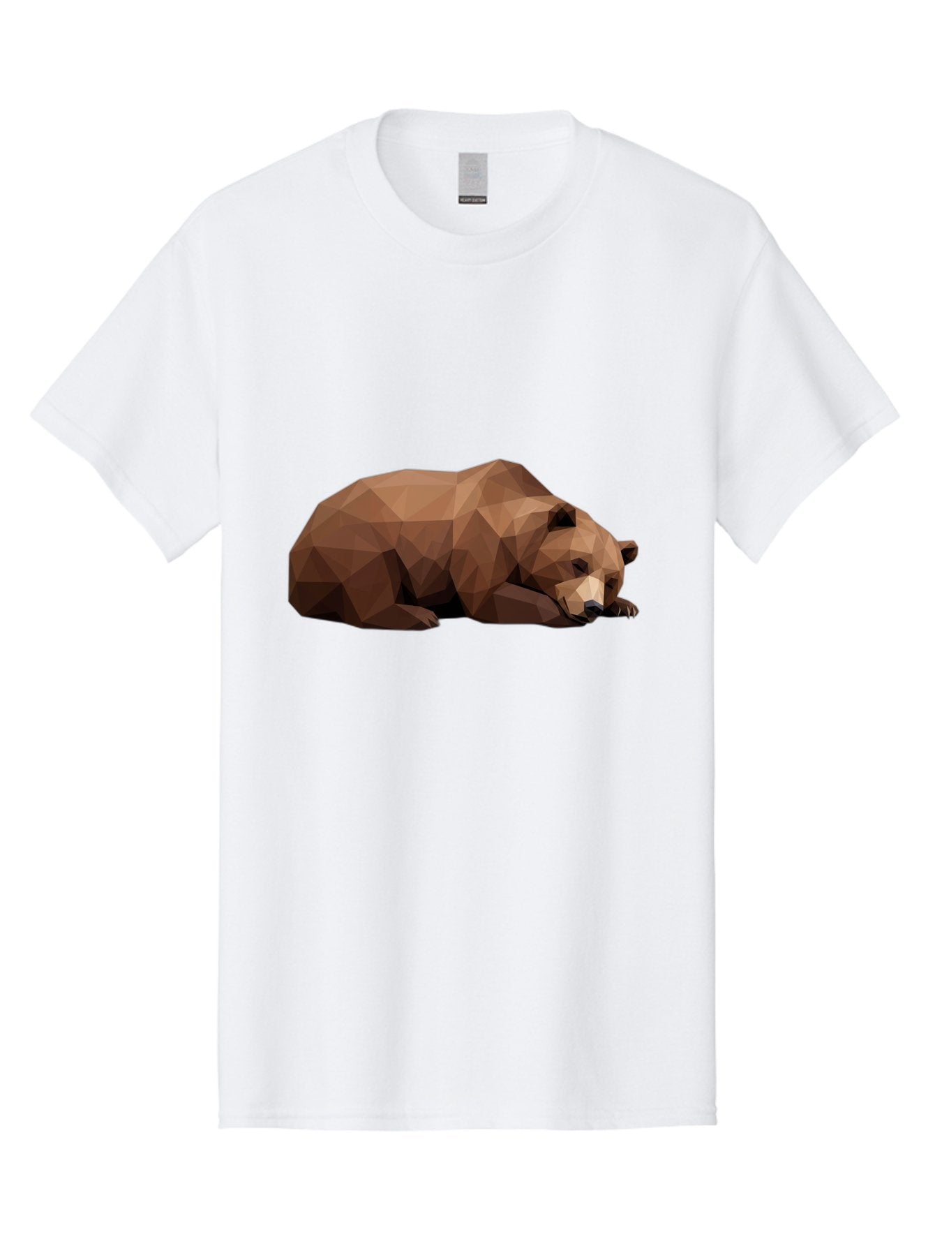 Low-Poly-Bear-6 Men'S Graphic Tee, 100% Cotton, Comfortable Casual Summer Wear, Machine Washable, Vintage Camera, Old Camera, Antique Camera, Black Camera, Classic Photography, Photography Equipment, Nostalgic Device, Film Camera, Camera Art Baf189 10