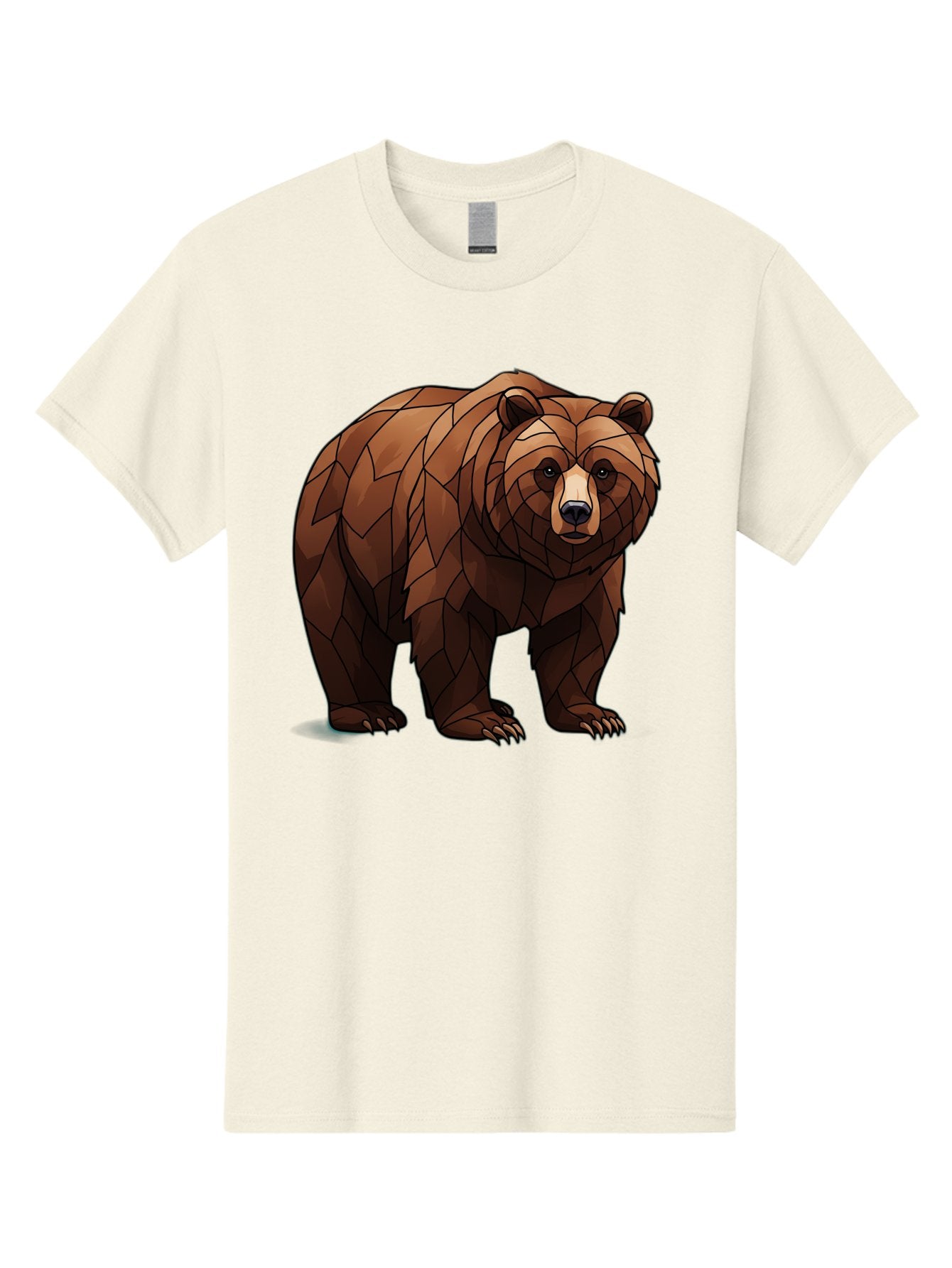 Low-Poly-Bear-7 Men'S Graphic Tee, 100% Cotton, Comfortable Casual Summer Wear, Machine Washable, Vintage Camera, Old Camera, Antique Camera, Black Camera, Classic Photography, Photography Equipment, Nostalgic Device, Film Camera, Camera Art Baf190 8