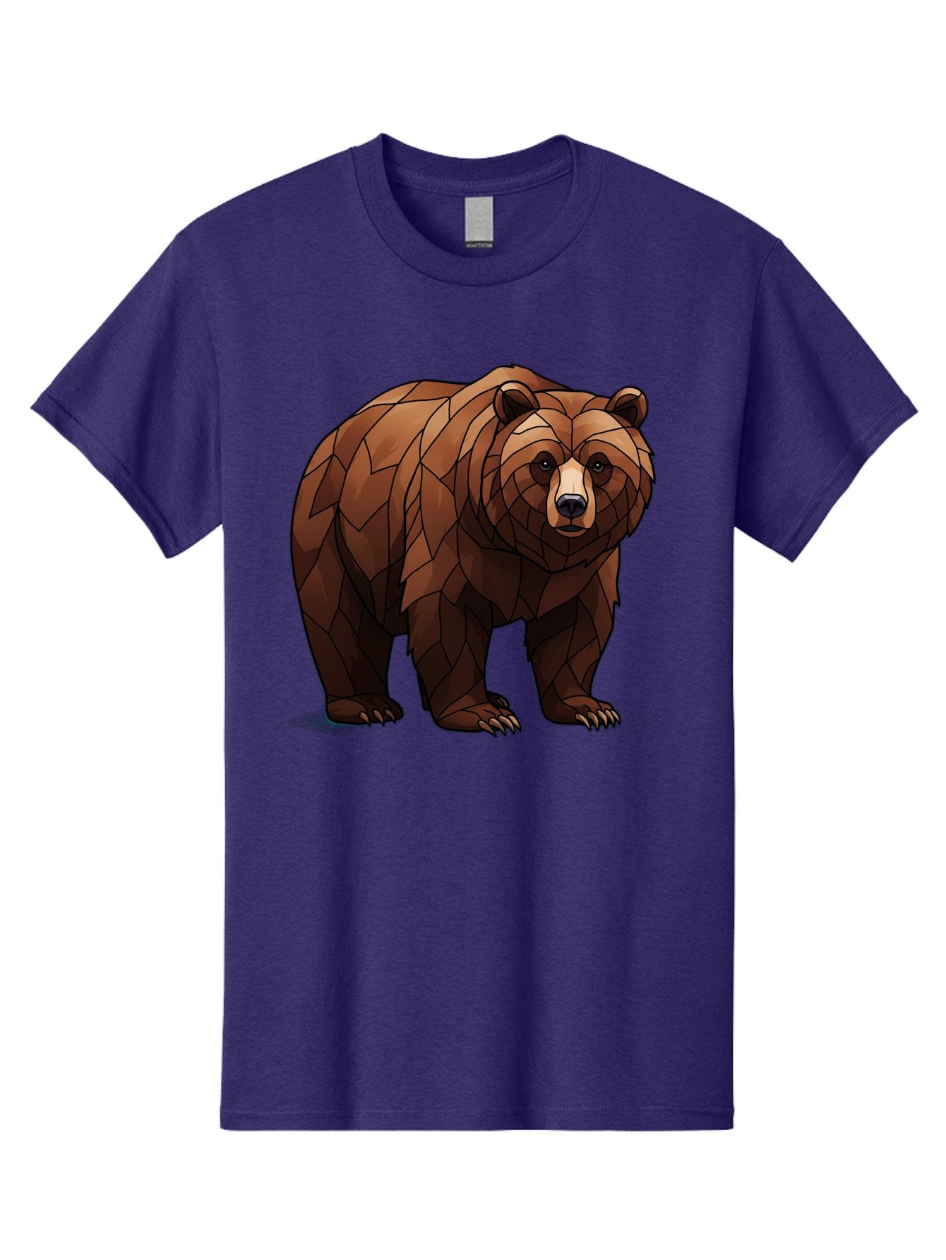 Low-Poly-Bear-7 Men'S Graphic Tee, 100% Cotton, Comfortable Casual Summer Wear, Machine Washable, Vintage Camera, Old Camera, Antique Camera, Black Camera, Classic Photography, Photography Equipment, Nostalgic Device, Film Camera, Camera Art Baf190 12
