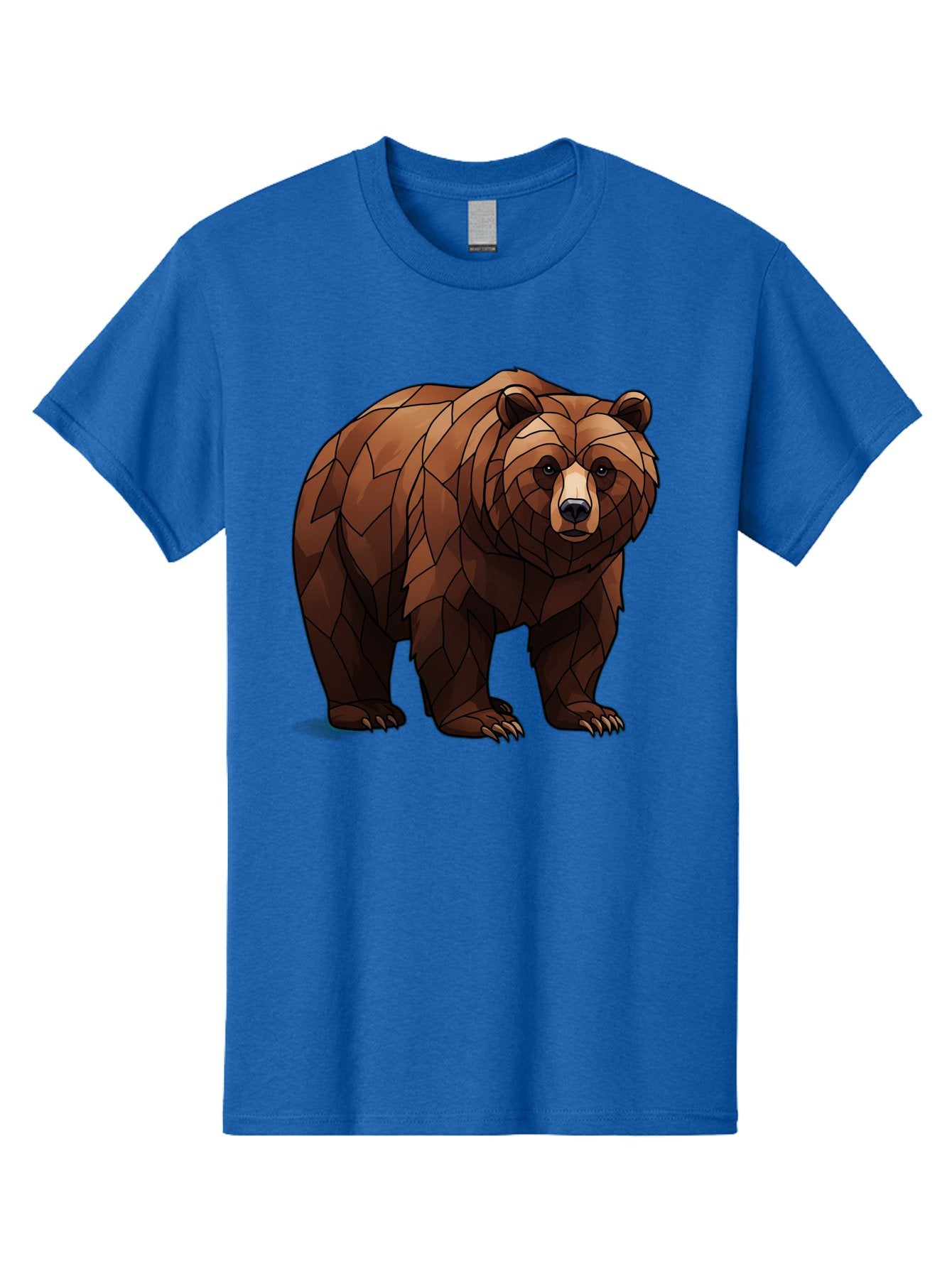 Low-Poly-Bear-7 Men'S Graphic Tee, 100% Cotton, Comfortable Casual Summer Wear, Machine Washable, Vintage Camera, Old Camera, Antique Camera, Black Camera, Classic Photography, Photography Equipment, Nostalgic Device, Film Camera, Camera Art Baf190 14