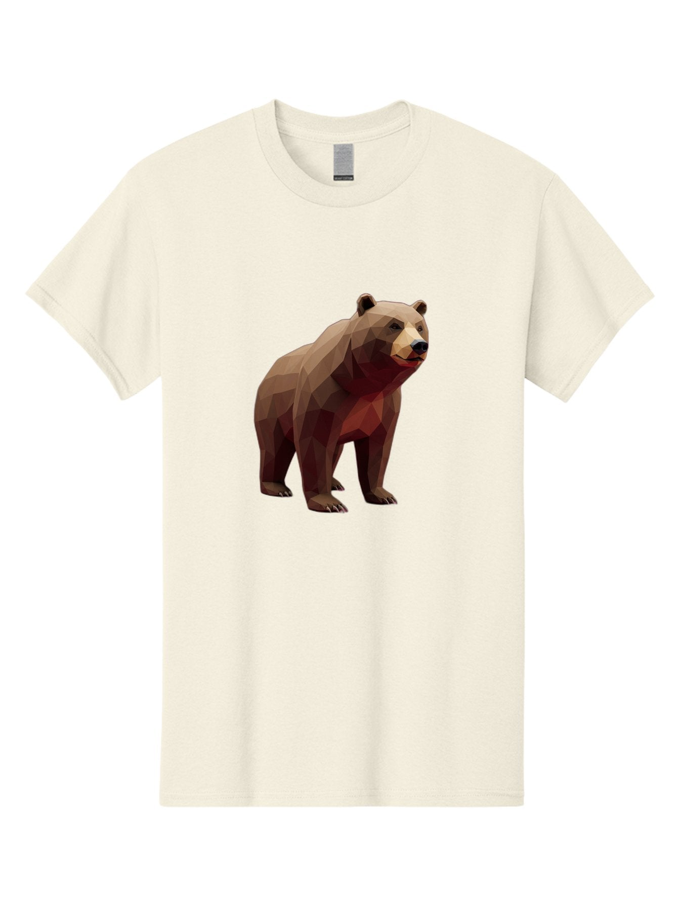 Low-Poly-Brown-Bear-1 Men'S Graphic Tee, 100% Cotton, Comfortable Casual Summer Wear, Machine Washable, Vintage Camera, Old Camera, Antique Camera, Black Camera, Classic Photography, Photography Equipment, Nostalgic Device, Film Camera, Baf193 9