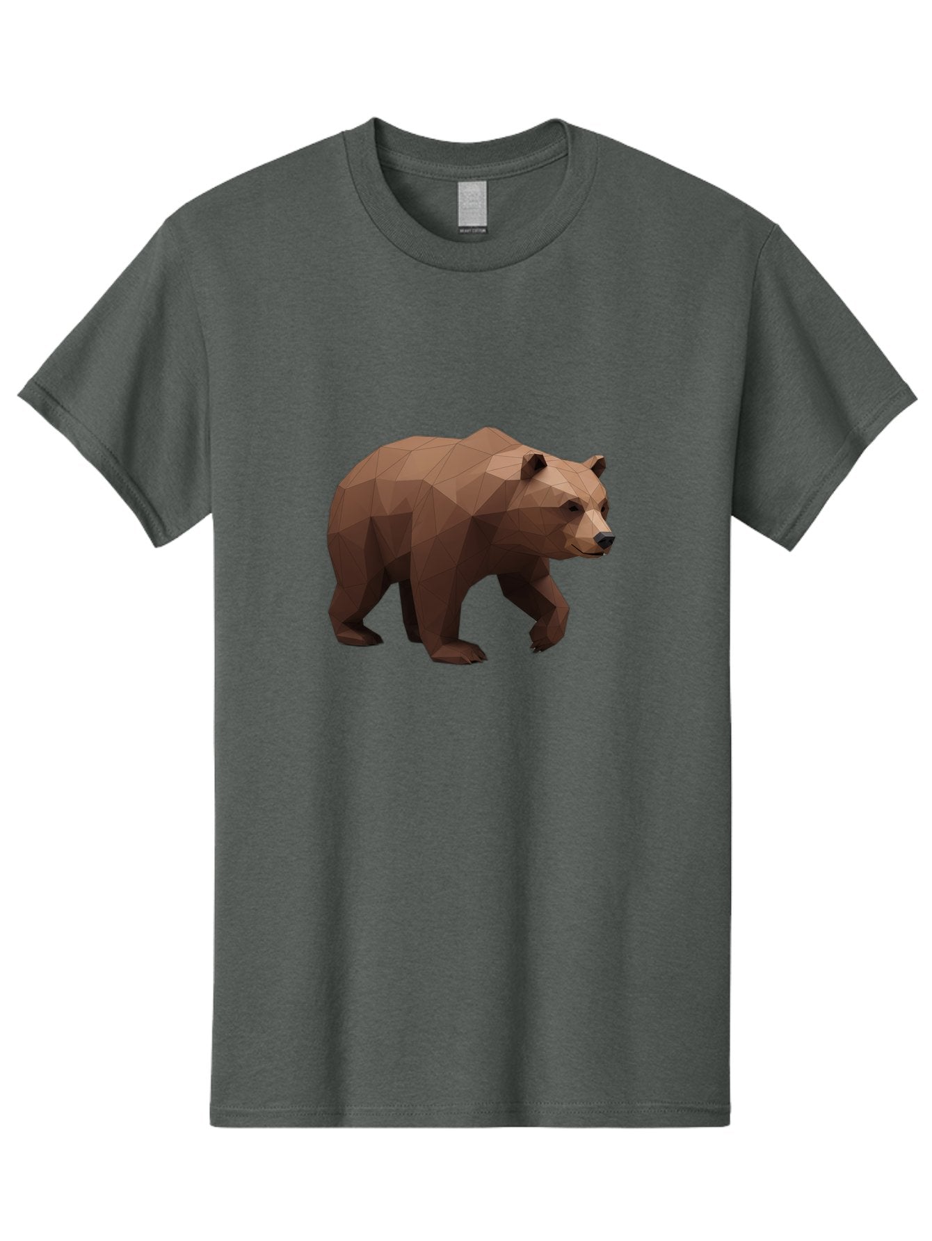 Low-Poly-Brown-Bear Men'S Graphic Tee, 100% Cotton, Comfortable Casual Summer Wear, Machine Washable, Vintage Camera, Old Camera, Antique Camera, Black Camera, Classic Photography, Photography Equipment, Nostalgic Device, Film Camera, Baf194 15