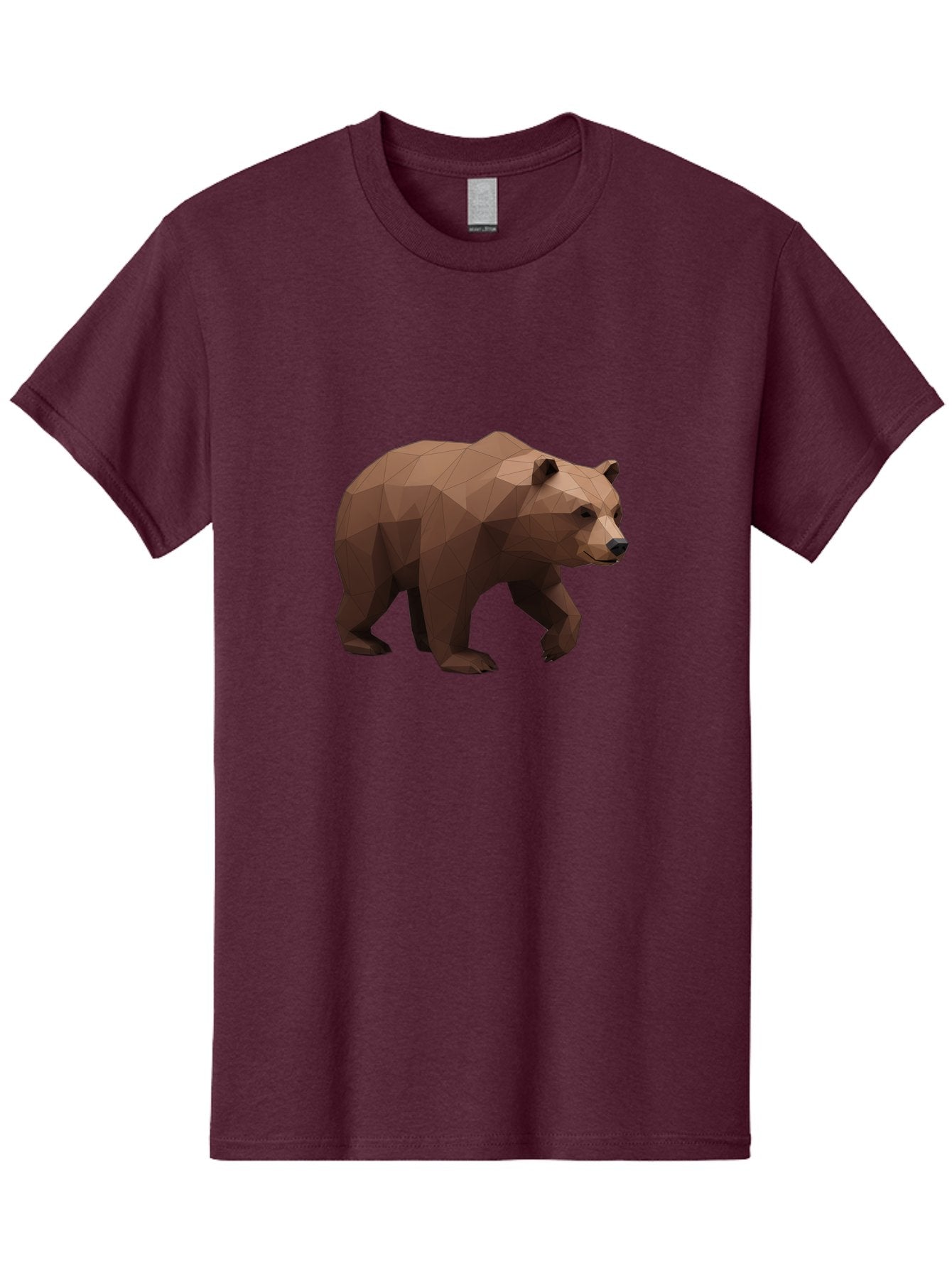 Low-Poly-Brown-Bear Men'S Graphic Tee, 100% Cotton, Comfortable Casual Summer Wear, Machine Washable, Vintage Camera, Old Camera, Antique Camera, Black Camera, Classic Photography, Photography Equipment, Nostalgic Device, Film Camera, Baf194 11
