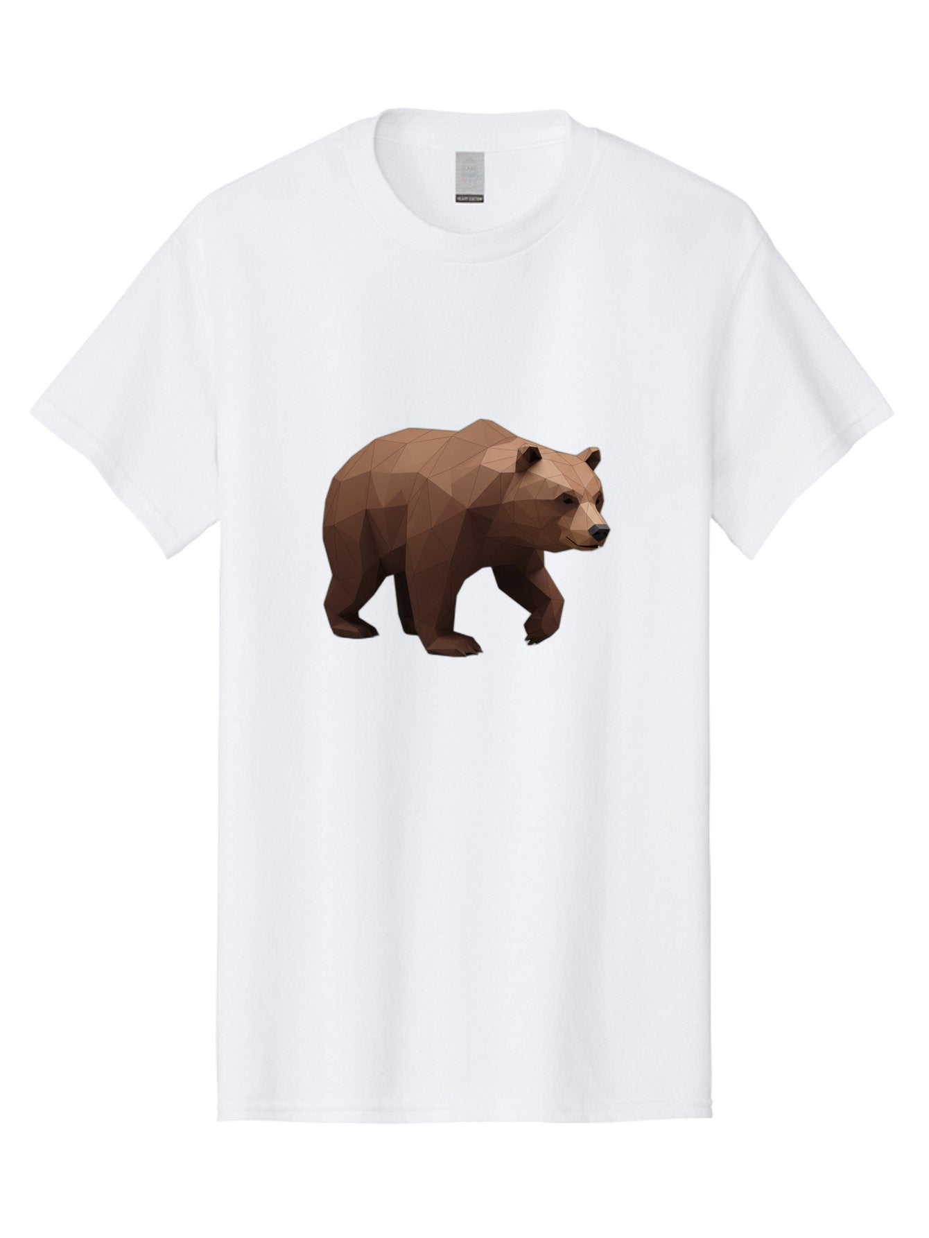Low-Poly-Brown-Bear Men'S Graphic Tee, 100% Cotton, Comfortable Casual Summer Wear, Machine Washable, Vintage Camera, Old Camera, Antique Camera, Black Camera, Classic Photography, Photography Equipment, Nostalgic Device, Film Camera, Baf194 10