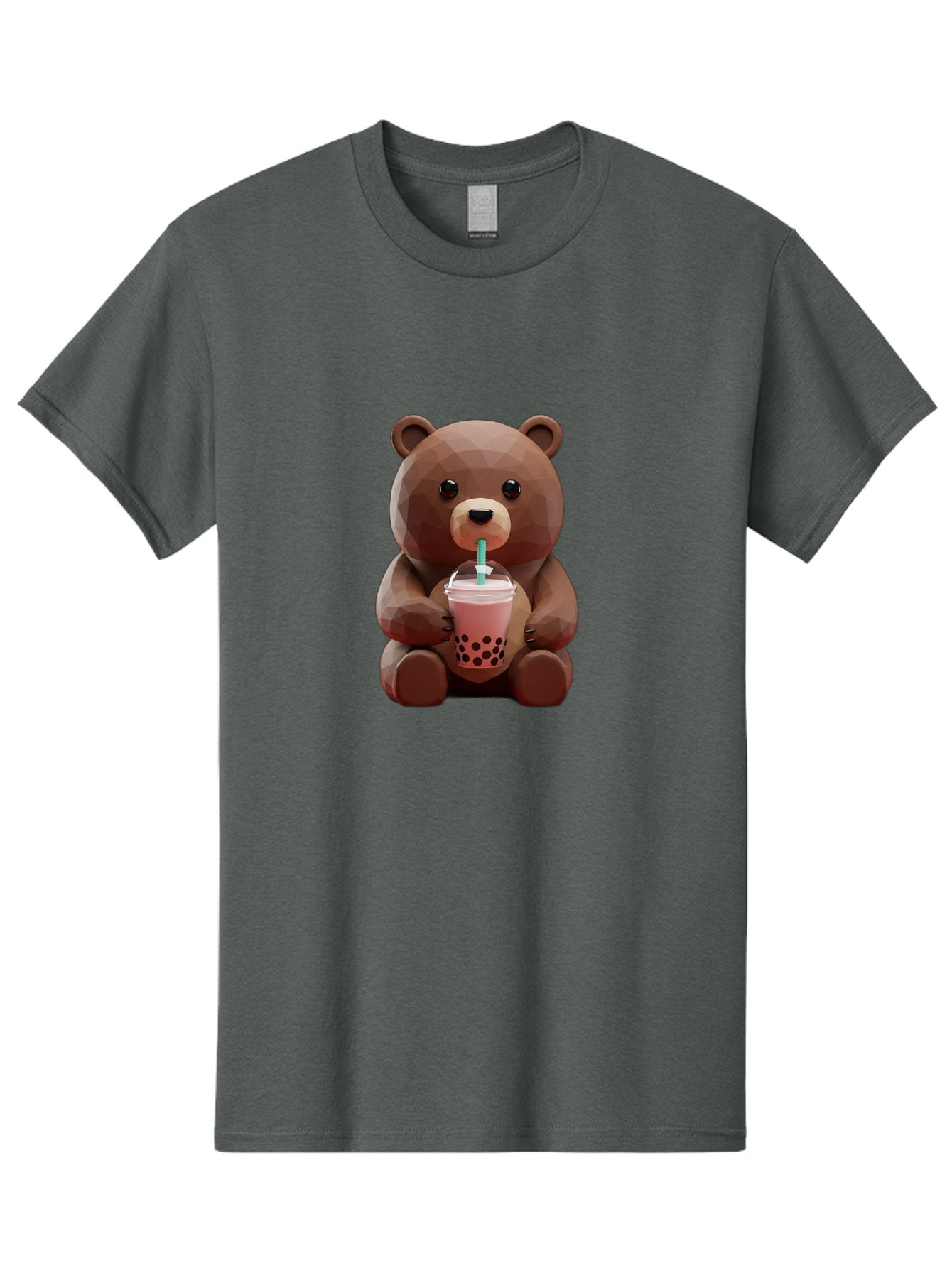 Lowpoly-Teddy-Drinking-Boba Men'S Graphic Tee, 100% Cotton, Comfortable Casual Summer Wear, Machine Washable, Vintage Camera, Old Camera, Antique Camera, Black Camera, Classic Photography, Photography Equipment, Nostalgic Device, Film Camera, Baf197 11