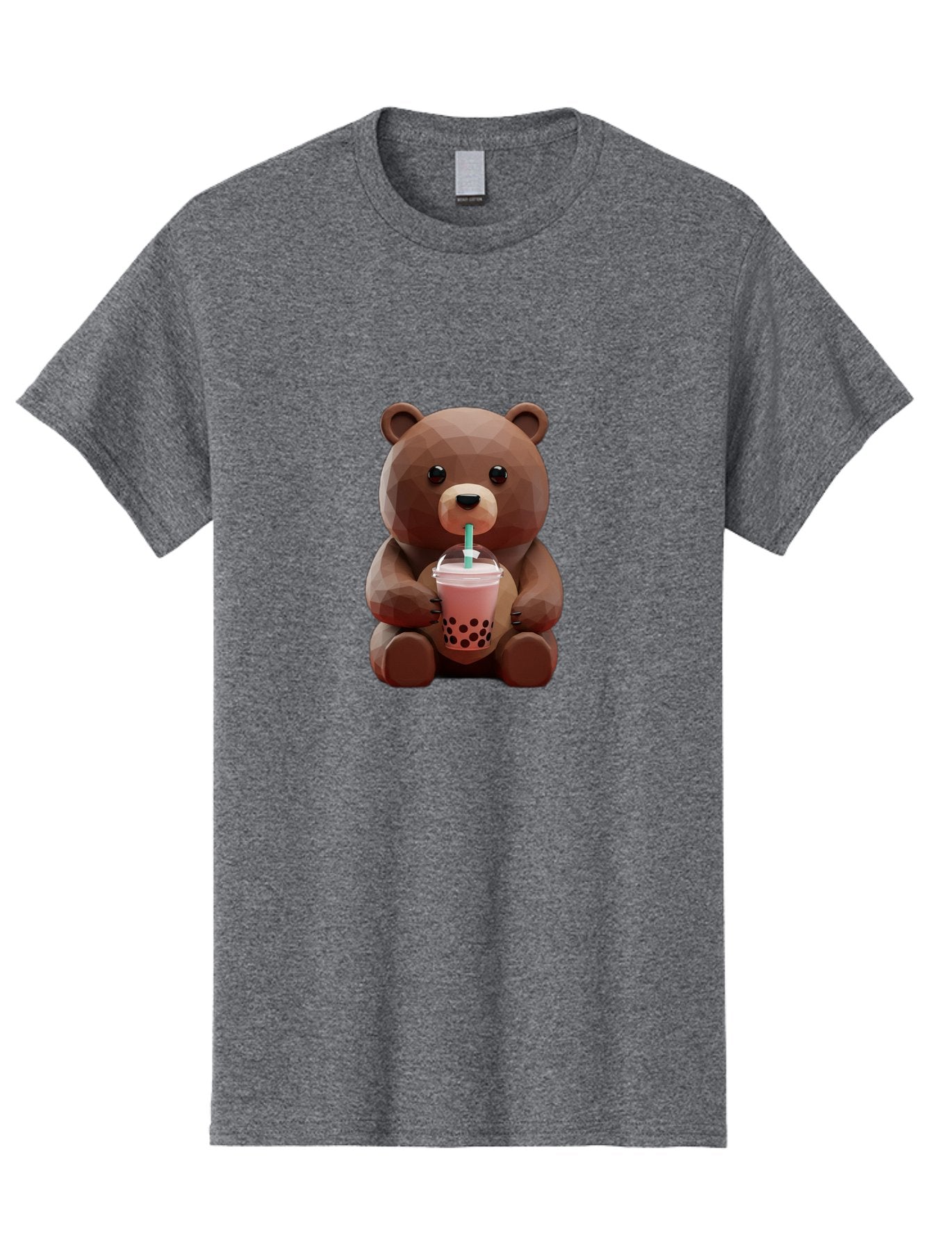 Lowpoly-Teddy-Drinking-Boba Men'S Graphic Tee, 100% Cotton, Comfortable Casual Summer Wear, Machine Washable, Vintage Camera, Old Camera, Antique Camera, Black Camera, Classic Photography, Photography Equipment, Nostalgic Device, Film Camera, Baf197 7