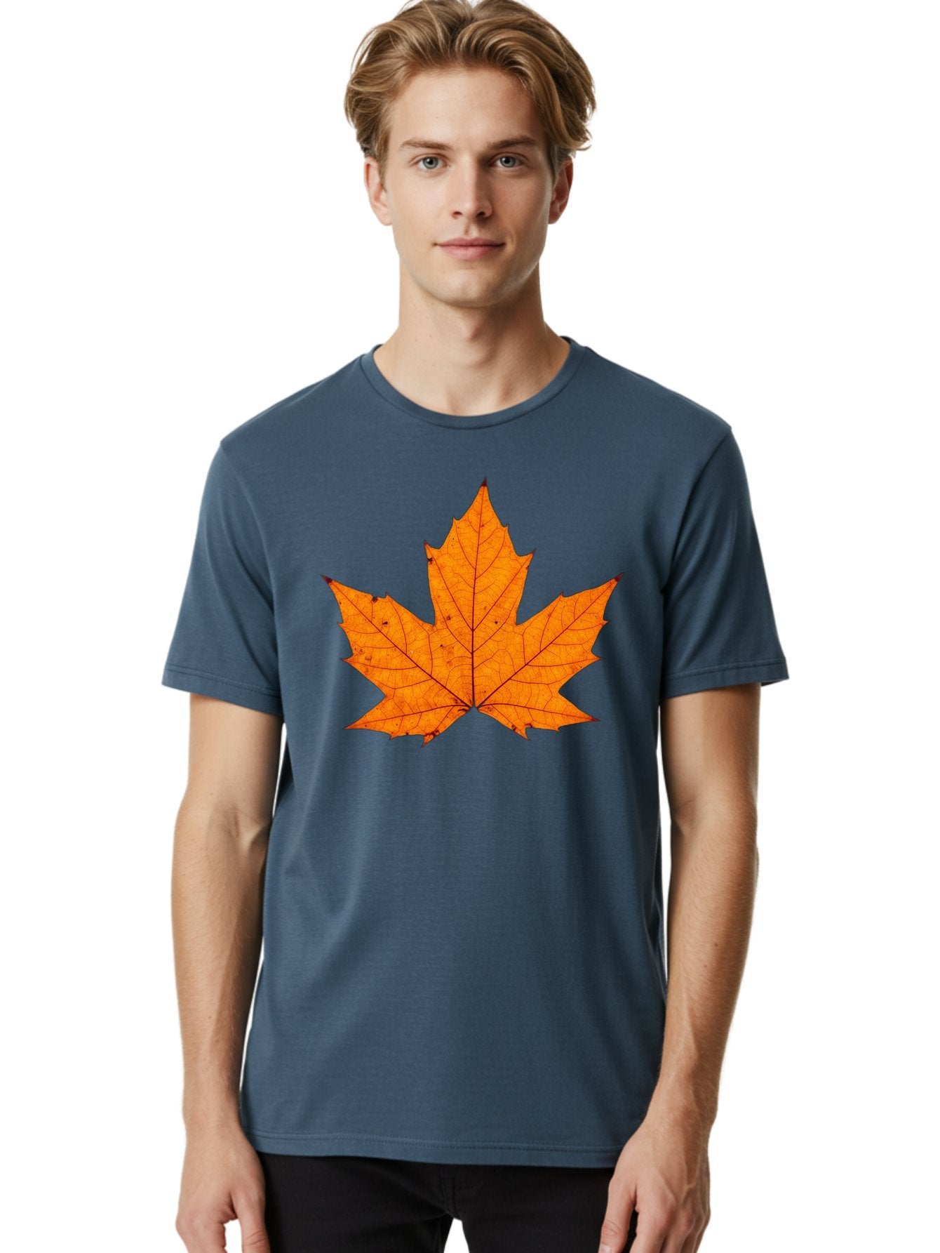 Maple-Leaf-2 Men'S Graphic Tee, 100% Cotton, Comfortable Casual Summer Wear, Machine Washable, Vintage Camera, Old Camera, Antique Camera, Black Camera, Classic Photography, Photography Equipment, Nostalgic Device, Film Camera, Camera Art Baf202 21