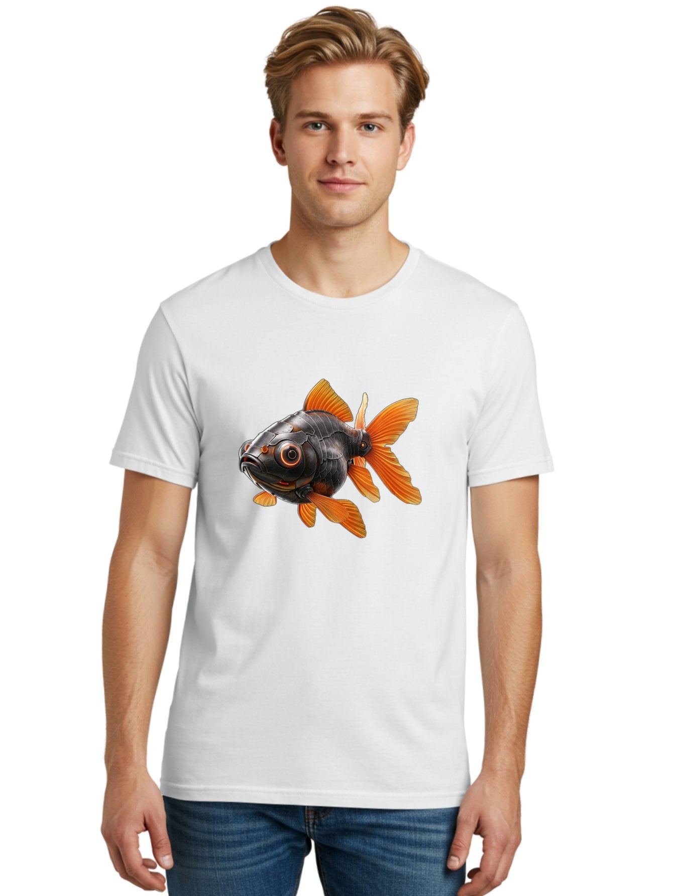 Mechanical-Goldfish Men'S Graphic Tee, 100% Cotton, Comfortable Casual Summer Wear, Machine Washable, Vintage Camera, Old Camera, Antique Camera, Black Camera, Classic Photography, Photography Equipment, Nostalgic Device, Film Camera, Baf206 28
