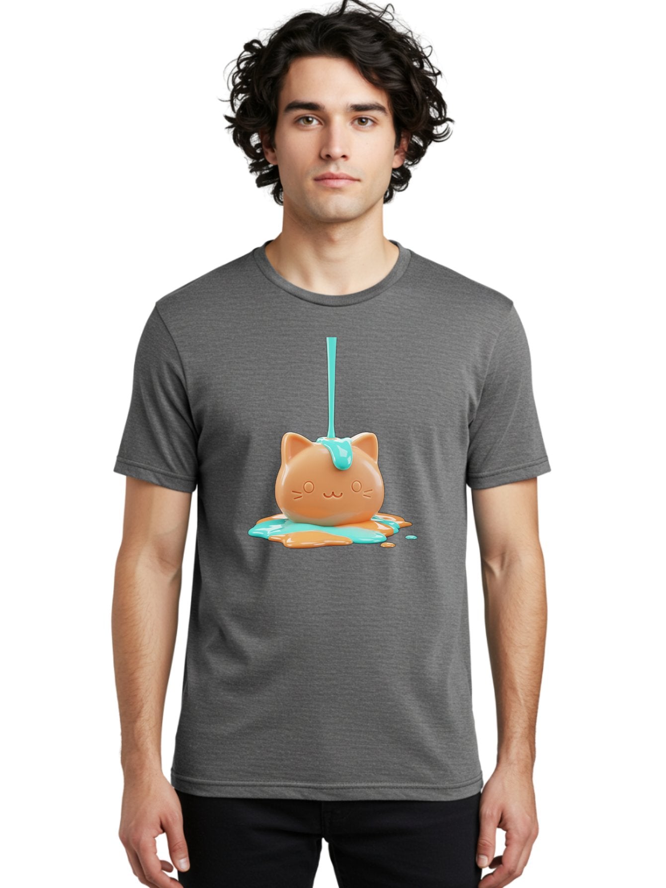 Melting-Cat-Head Men'S Graphic Tee, 100% Cotton, Comfortable Casual Summer Wear, Machine Washable, Vintage Camera, Old Camera, Antique Camera, Black Camera, Classic Photography, Photography Equipment, Nostalgic Device, Film Camera, Camera Art Baf208 18