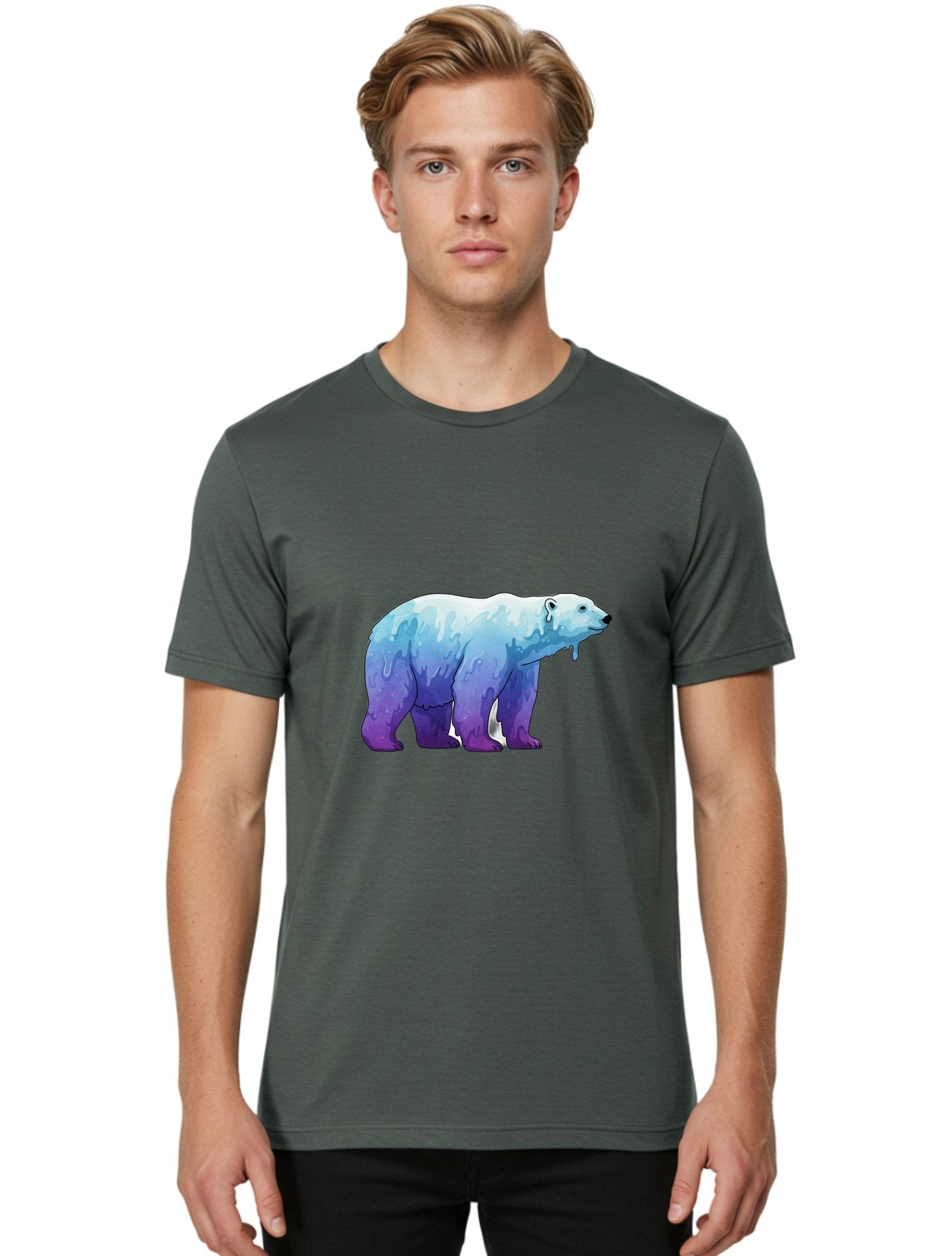 Melting-Polar-Bear-1 Men'S Graphic Tee, 100% Cotton, Comfortable Casual Summer Wear, Machine Washable, Vintage Camera, Old Camera, Antique Camera, Black Camera, Classic Photography, Photography Equipment, Nostalgic Device, Film Camera, Baf209 25