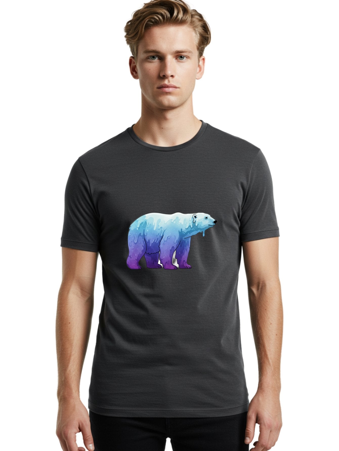 Melting-Polar-Bear-1 Men'S Graphic Tee, 100% Cotton, Comfortable Casual Summer Wear, Machine Washable, Vintage Camera, Old Camera, Antique Camera, Black Camera, Classic Photography, Photography Equipment, Nostalgic Device, Film Camera, Baf209 18