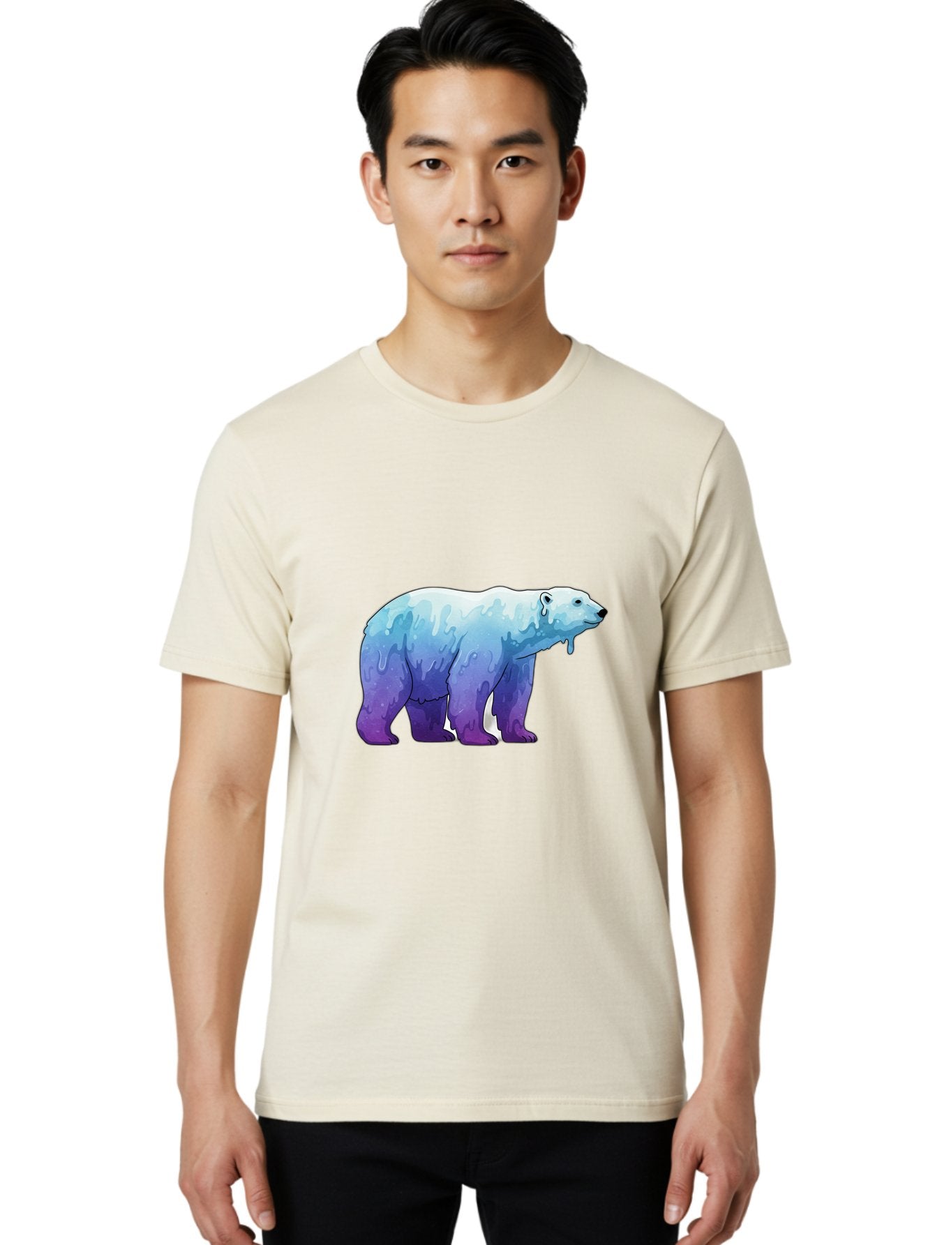 Melting-Polar-Bear-1 Men'S Graphic Tee, 100% Cotton, Comfortable Casual Summer Wear, Machine Washable, Vintage Camera, Old Camera, Antique Camera, Black Camera, Classic Photography, Photography Equipment, Nostalgic Device, Film Camera, Baf209 21
