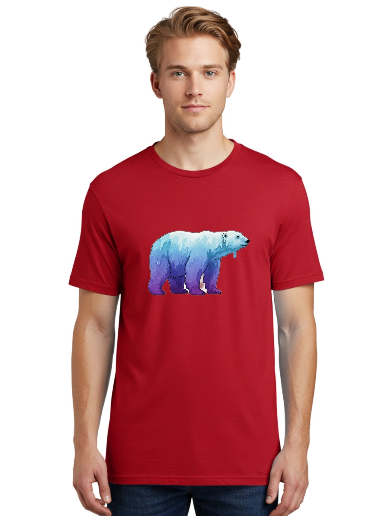 Melting-Polar-Bear-1 Men'S Graphic Tee, 100% Cotton, Comfortable Casual Summer Wear, Machine Washable, Vintage Camera, Old Camera, Antique Camera, Black Camera, Classic Photography, Photography Equipment, Nostalgic Device, Film Camera, Baf209 17