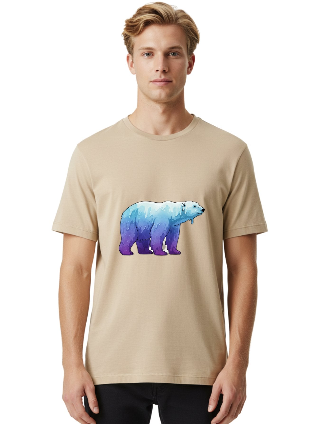Melting-Polar-Bear-1 Men'S Graphic Tee, 100% Cotton, Comfortable Casual Summer Wear, Machine Washable, Vintage Camera, Old Camera, Antique Camera, Black Camera, Classic Photography, Photography Equipment, Nostalgic Device, Film Camera, Baf209 30