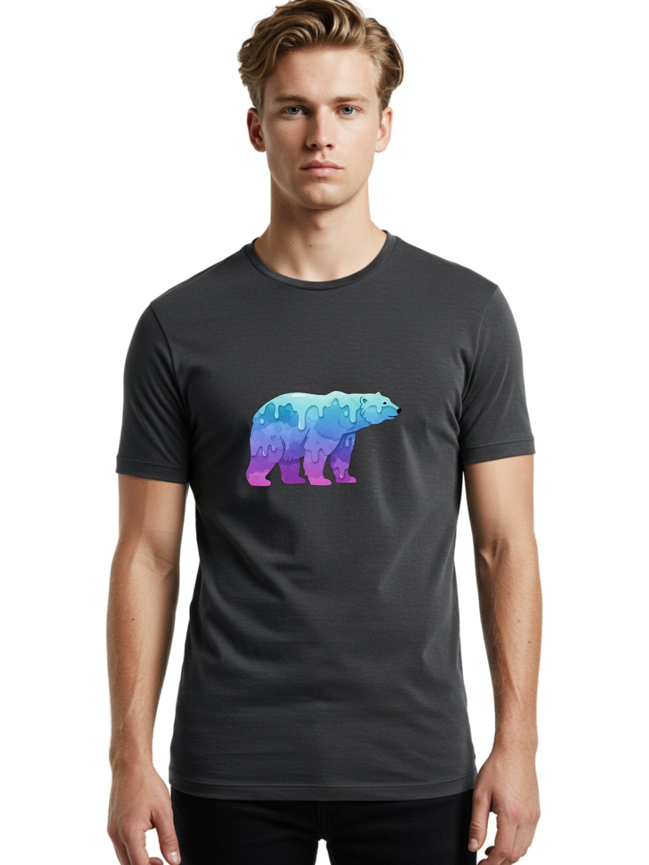 Melting-Polar-Bear-2 Men'S Graphic Tee, 100% Cotton, Comfortable Casual Summer Wear, Machine Washable, Vintage Camera, Old Camera, Antique Camera, Black Camera, Classic Photography, Photography Equipment, Nostalgic Device, Film Camera, Baf210 22