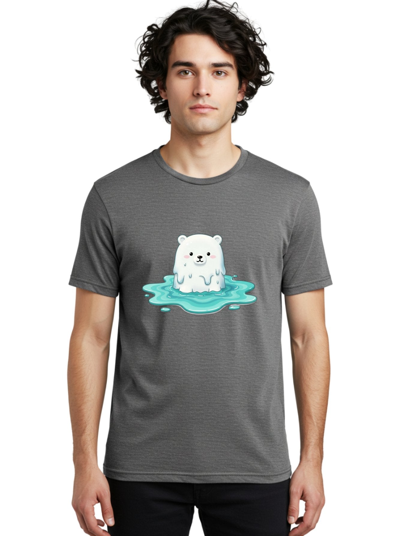 Melting-Polar-Bear Men'S Graphic Tee, 100% Cotton, Comfortable Casual Summer Wear, Machine Washable, Vintage Camera, Old Camera, Antique Camera, Black Camera, Classic Photography, Photography Equipment, Nostalgic Device, Film Camera, Baf211 26