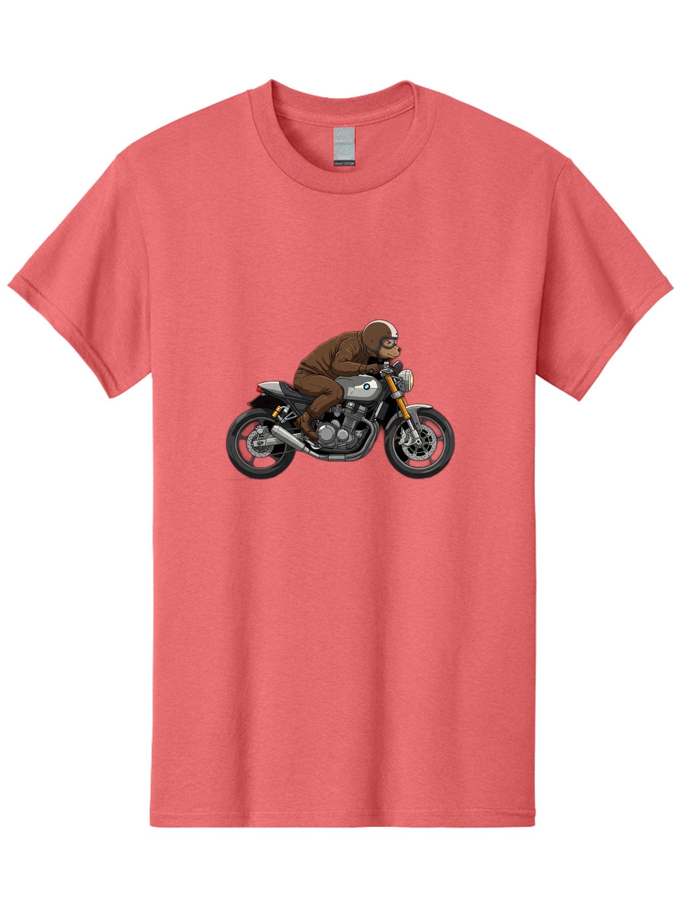 Monkey-On-Bmw-Motorcycle Men'S Graphic Tee, 100% Cotton, Comfortable Casual Summer Wear, Machine Washable, Vintage Camera, Old Camera, Antique Camera, Black Camera, Classic Photography, Photography Equipment, Nostalgic Device, Film Camera, Baf231 7