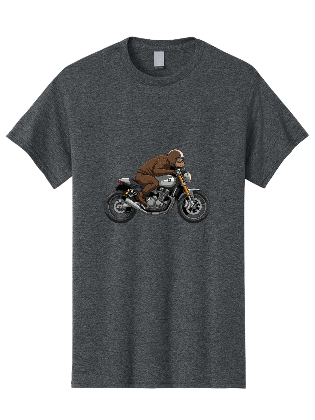 Monkey-On-Bmw-Motorcycle Men'S Graphic Tee, 100% Cotton, Comfortable Casual Summer Wear, Machine Washable, Vintage Camera, Old Camera, Antique Camera, Black Camera, Classic Photography, Photography Equipment, Nostalgic Device, Film Camera, Baf231 13