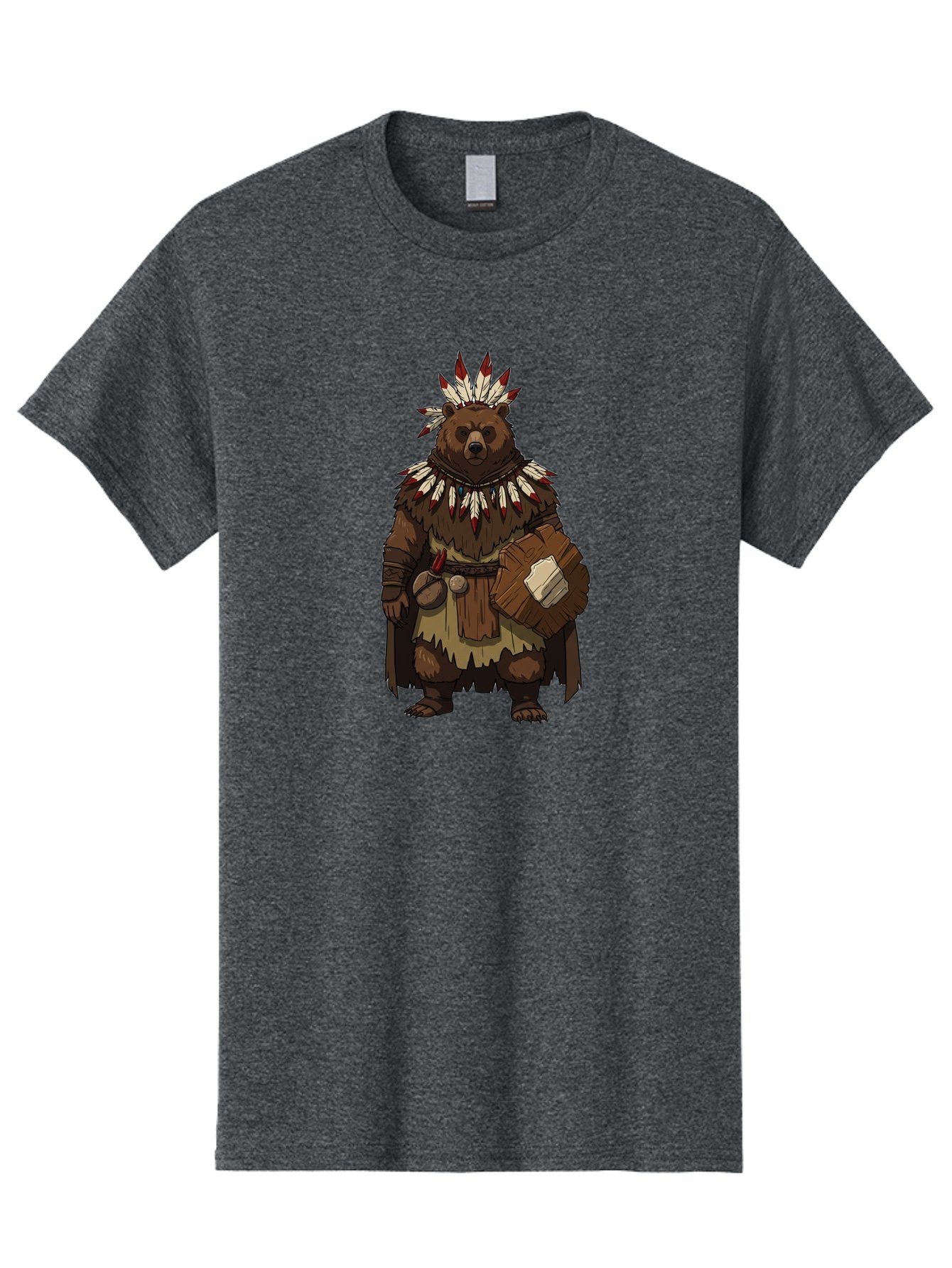 Native-American-Bear-Warrior Men'S Graphic Tee, 100% Cotton, Comfortable Casual Summer Wear, Machine Washable, Vintage Camera, Old Camera, Antique Camera, Black Camera, Classic Photography, Photography Equipment, Nostalgic Device, Film Camera, Baf238 5